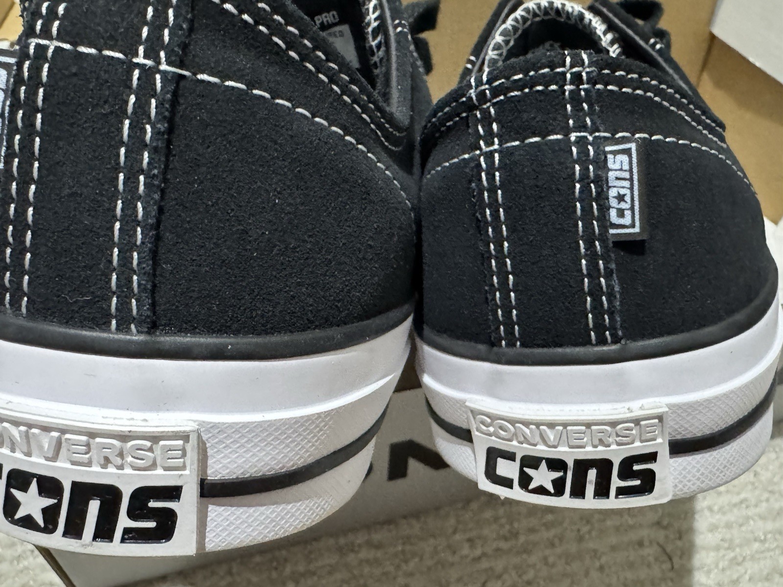 Converse Chuck Taylor Chucks CONS CTAS Pro Ox Low Top Suede Men’s Size 8.5 Black