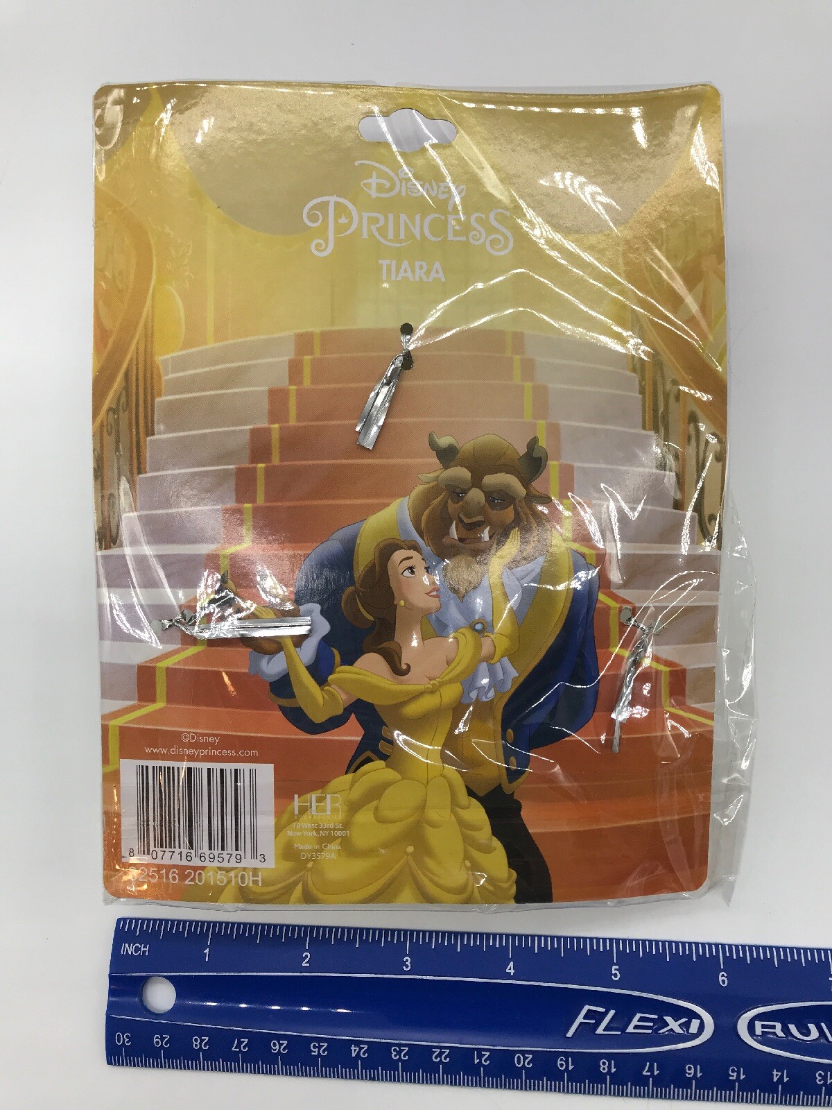 Child’s Girls Disney Princess Belle Beauty And The Beast Tiara Costume Accessory