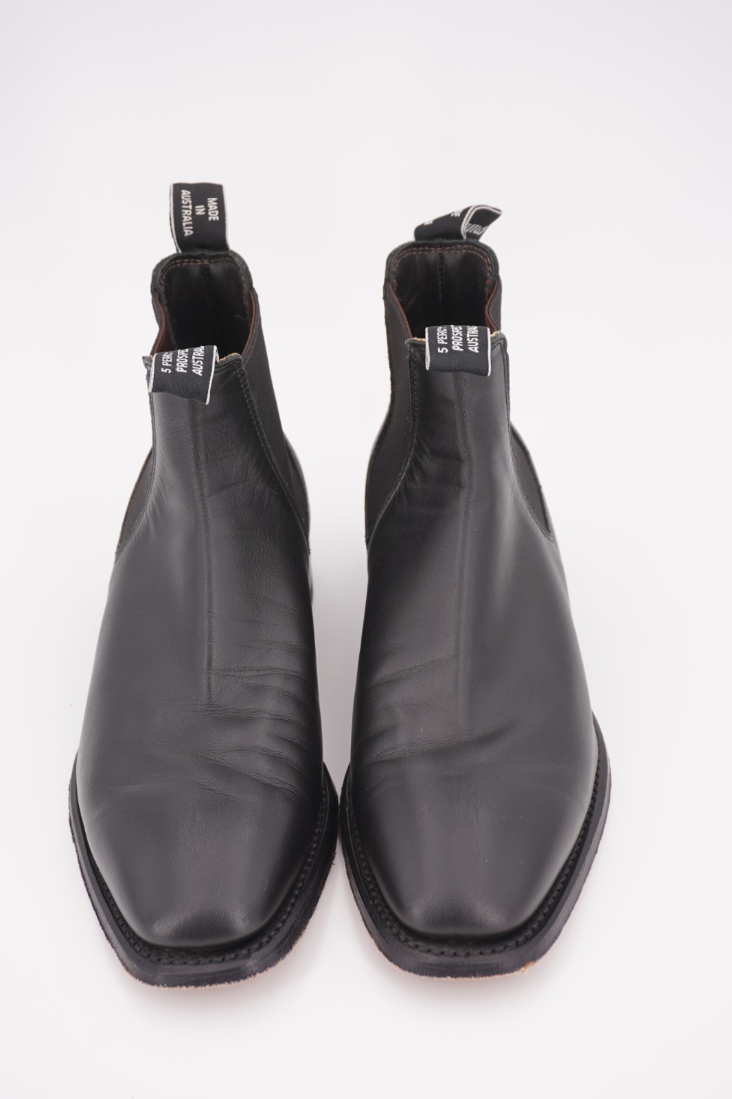 $590 | RM WILLIAMS 8 G 9 COMFORT CRAFTSMAN CHELSEA BOOT BLACK LEATHER