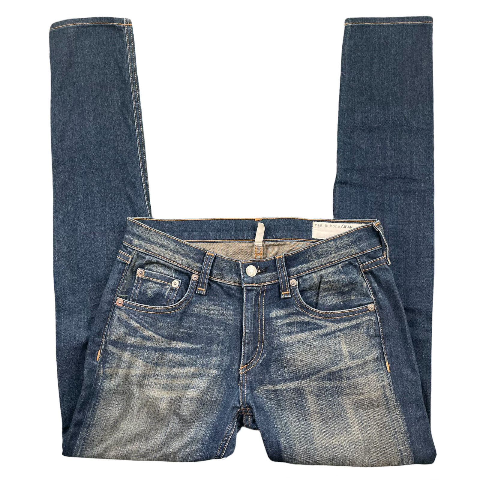 Rag & Bone Kingsland Mid Rise Skinny Jeans Women’s Size 27 W1502K520 Excellent