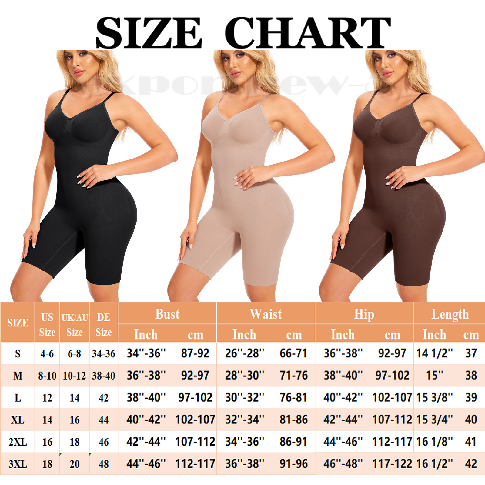 Tummy Control Bodysuit Sculpting Body Shaper Tank Top Shapewear Snatched Waist
