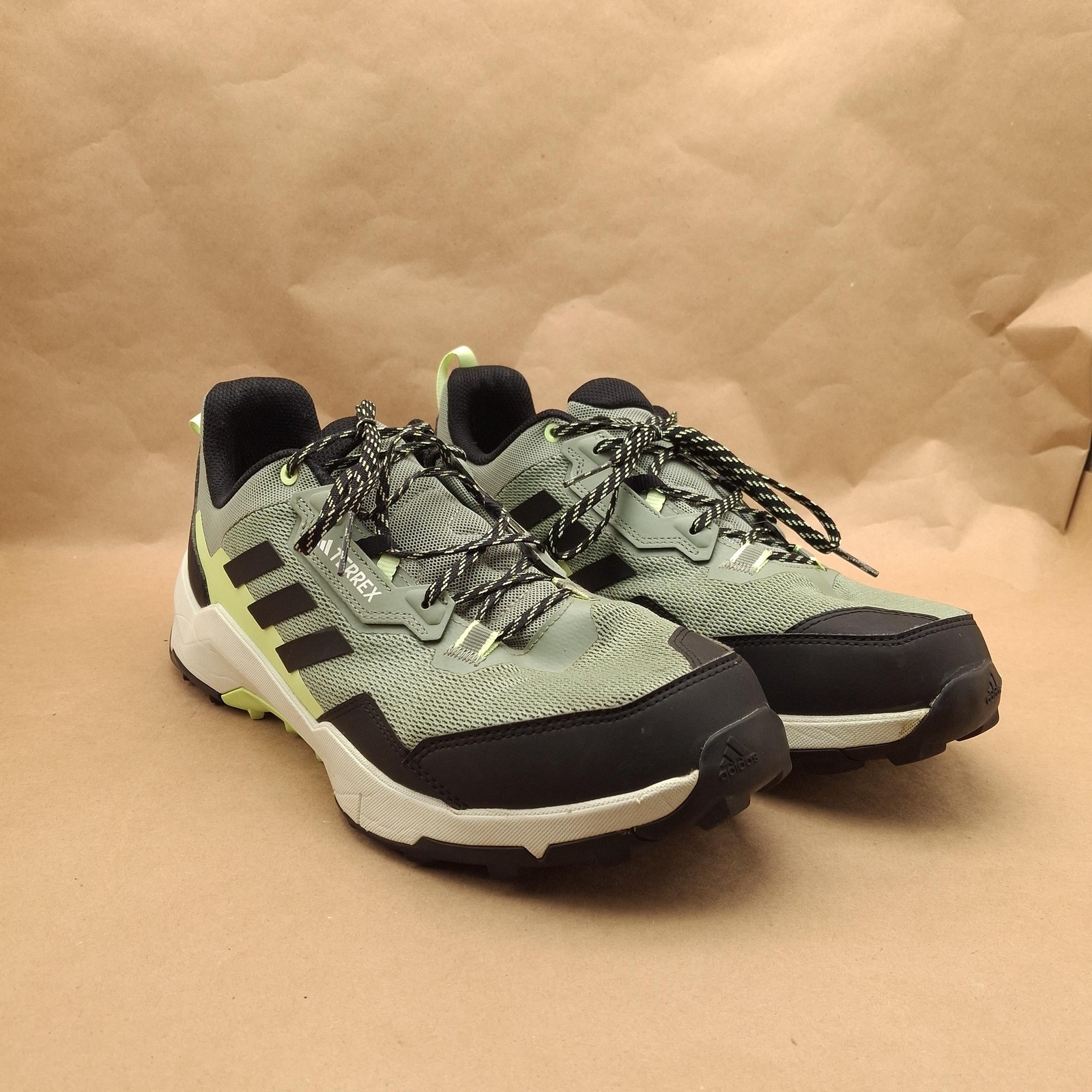 Adidas Terrex AX4 Hiking Shoes Mens 12 Silver Green Black Continental IG5683