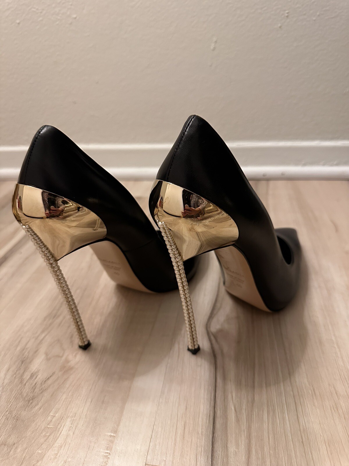 casadei Heels Size 40,Heel In Stainless Steel 115 Mm,10 Mm Concealed Platform