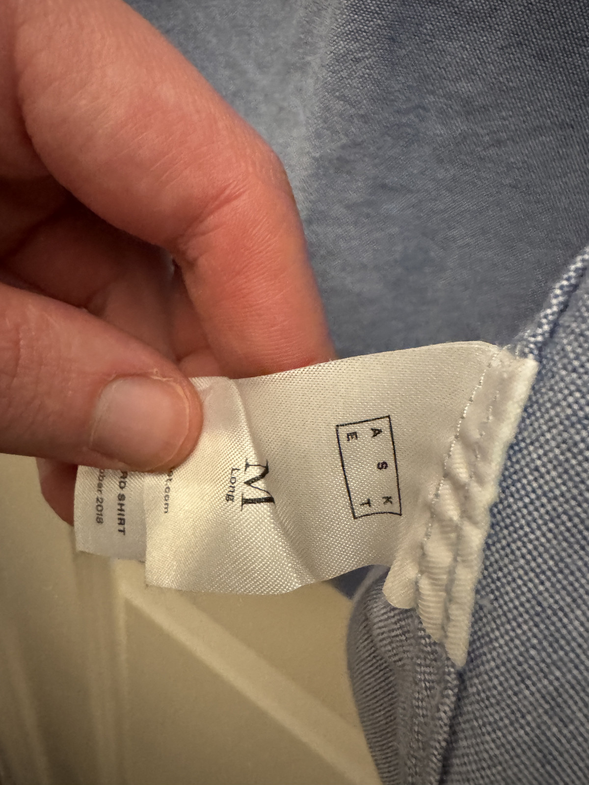 Asket Blue Oxford Cloth Button Down Shirt