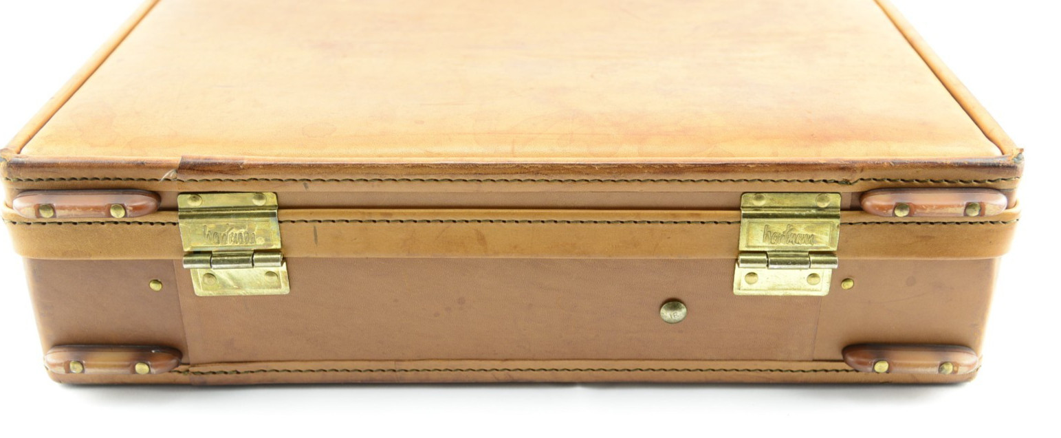 Hartmann Luggage Belting Brown Leather Briefcase Attache 18 x 13 x 5 Inches