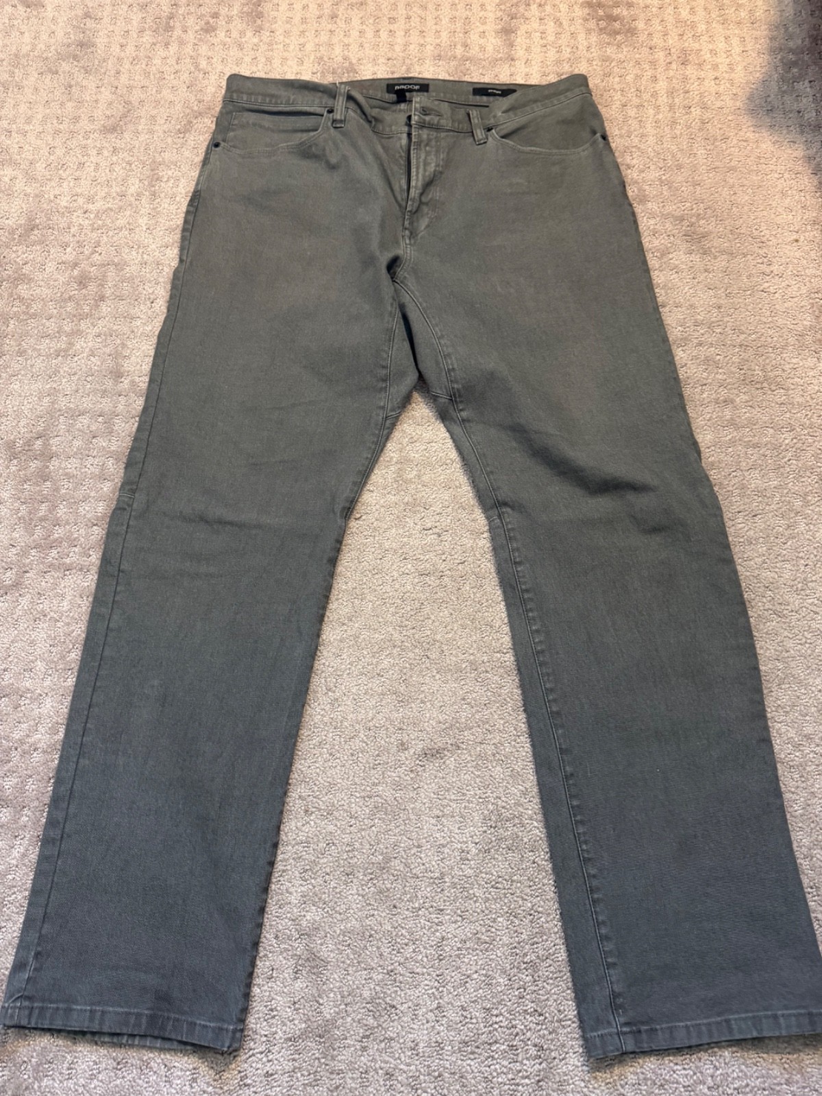 Proof Rover Pants Mens 36×32 Gray Canvas Huckberry Stretch Hiking Outdoors