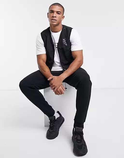 Arcminute Blackwell Utility Gilet Vest Men’s Small Black New with Tags