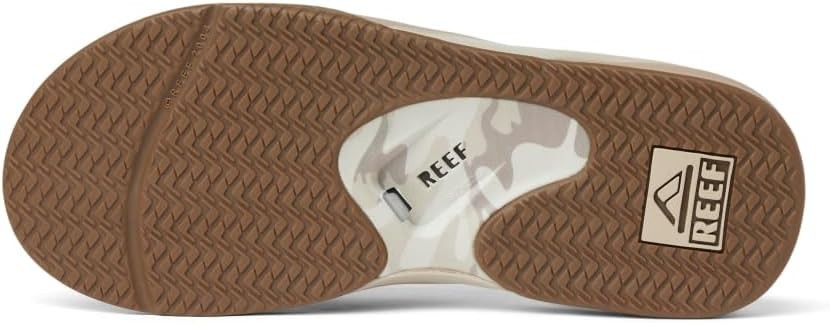 Men’s Reef Fanning High Arch Support Flip Flop Sandal CJ7610 Sand Camo Brand New