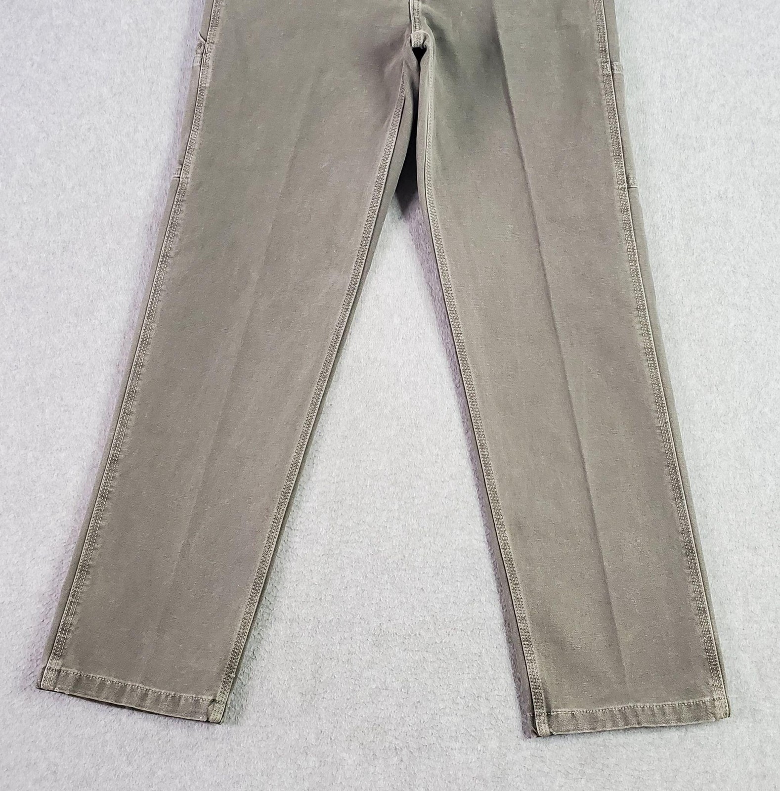 Levis 568 Stay Loose Carpenter Jeans FITS 29X30 tag sz 29×32 Gray Relaxed Canvas