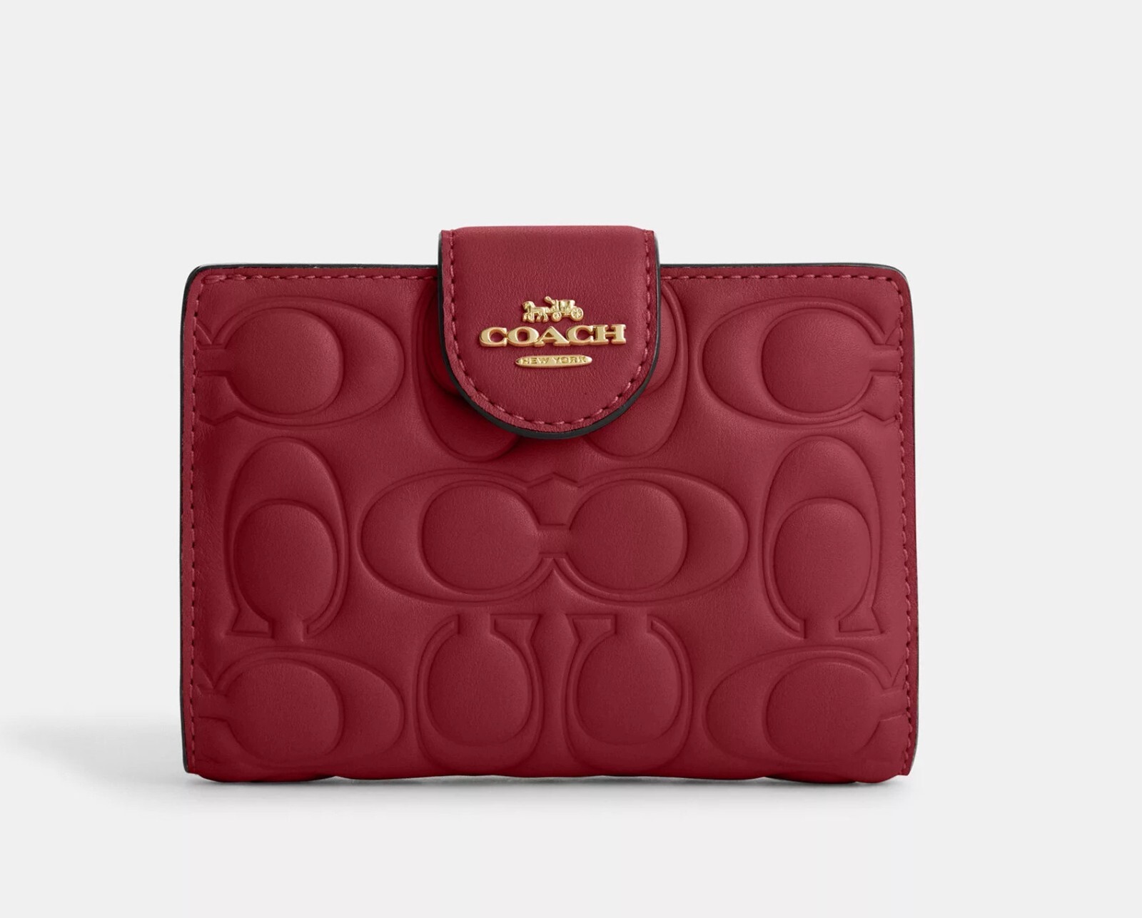 NWT Coach Medium Corner Zip Wallet With Signature CM241/CZ341