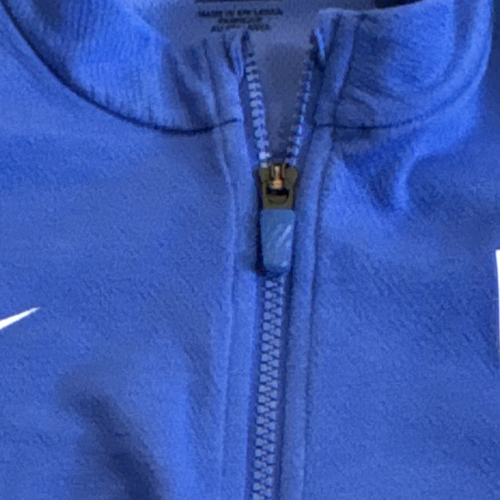 Nike Dri-FIT Men’s Puerto Rico Blue 1/4 Zip Mock Neck Long Sleeve Size XL