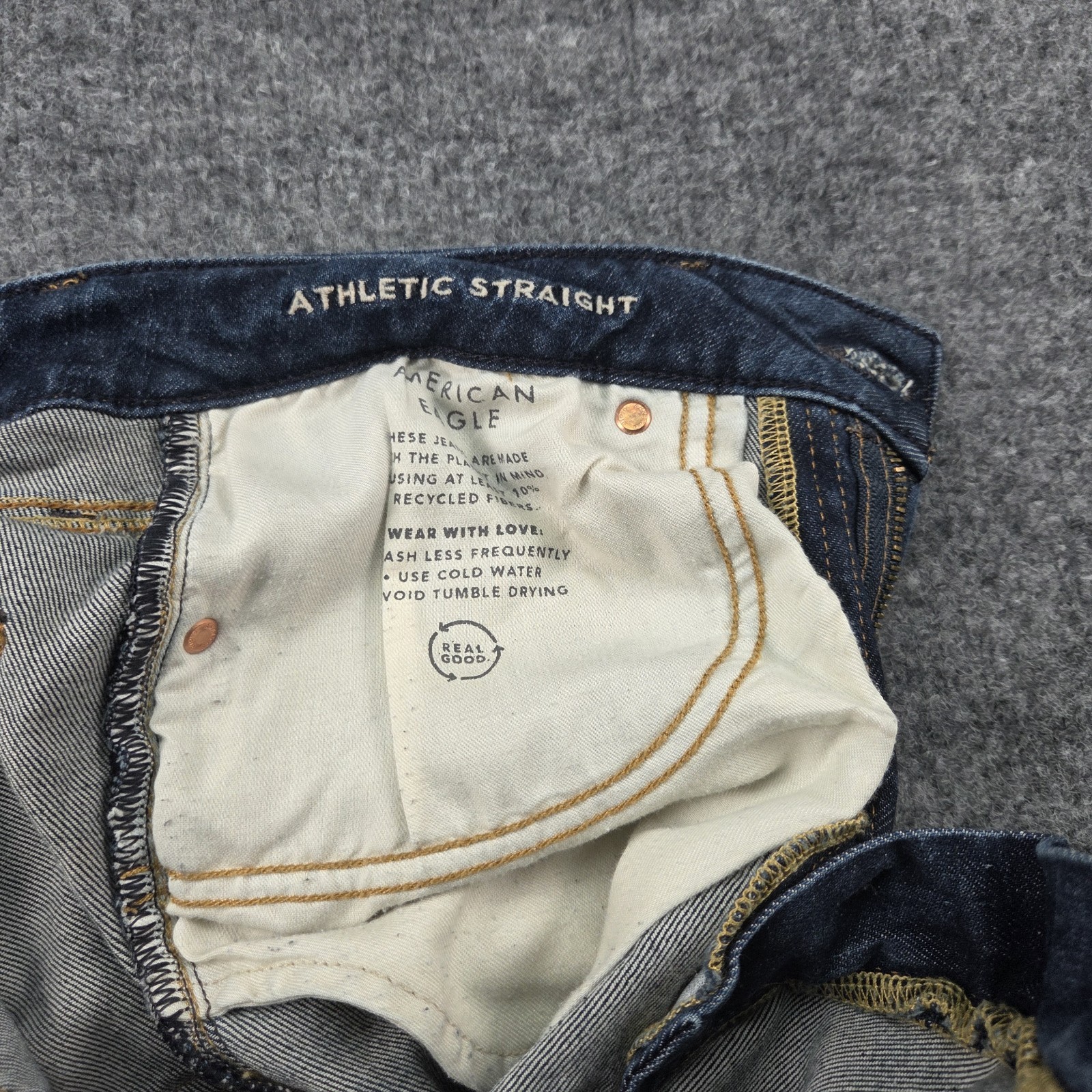 American Eagle Mens Jeans Size 30×30 AirFlex+ Athletic Straight Stretch Denim