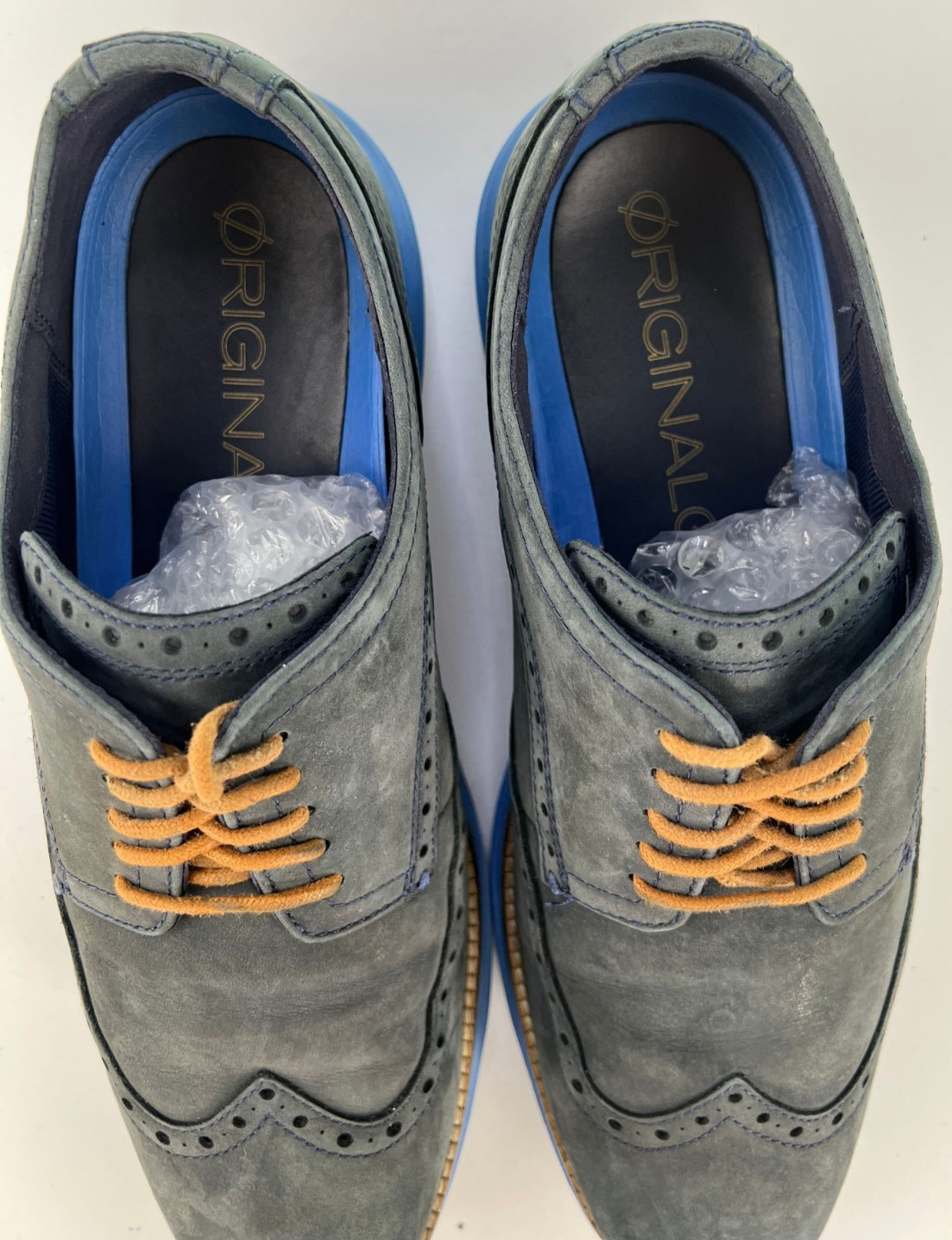 Cole Haan Original Grand Men’s Wingtip Oxford Shoes Size 10.5 M Nubuck Leather