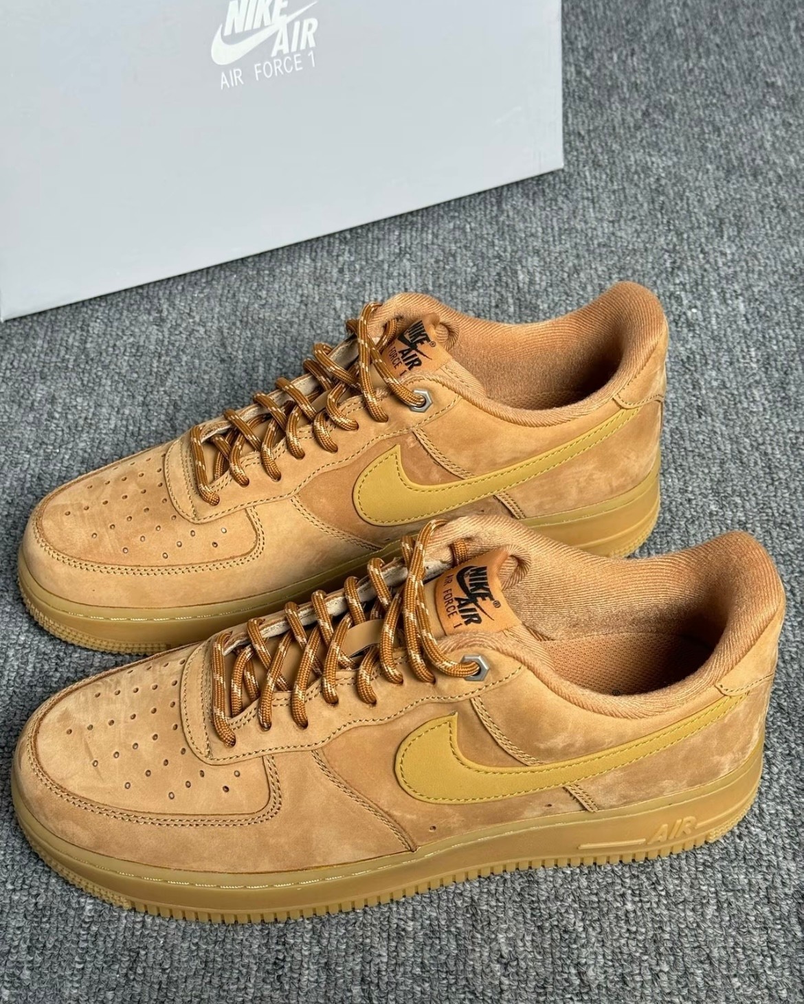 Men’s Nike Air Force 1 ’07 Low Triple Black/Brown Classic Sneakers US Men’s Size