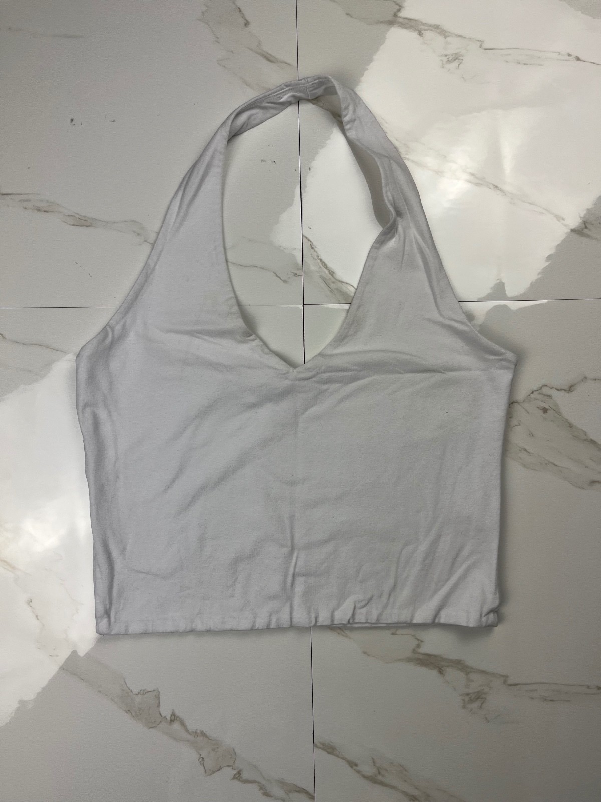 Streetwear Socity White Halter Top XL Casual