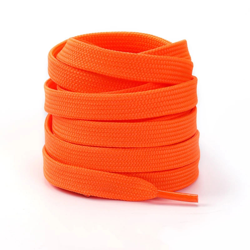 1Pair/3Pair Solid Color Flat Replacement Shoelaces 0.8CM Double Layered Laces fo