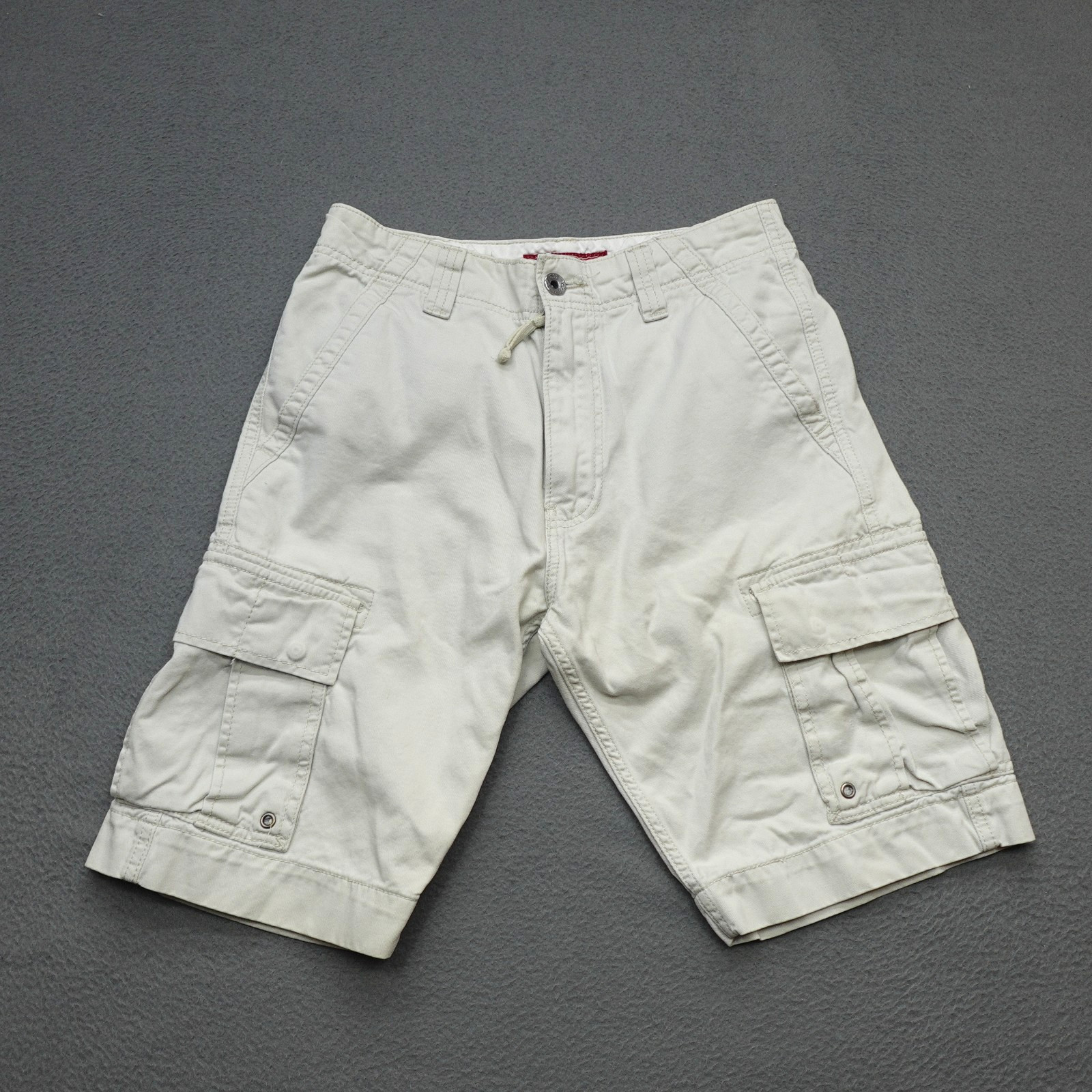 Levis Cargo Shorts Men’s Size 29×11 True To Size Ivory Pockets Utility Y2K