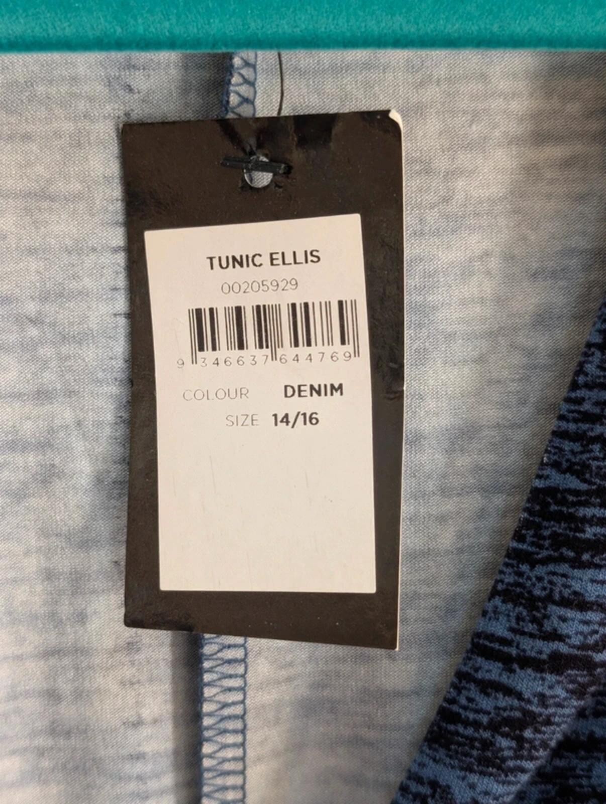 Avenue Blue Tunic Dress 18/20 Flowy Soft Knit Casual