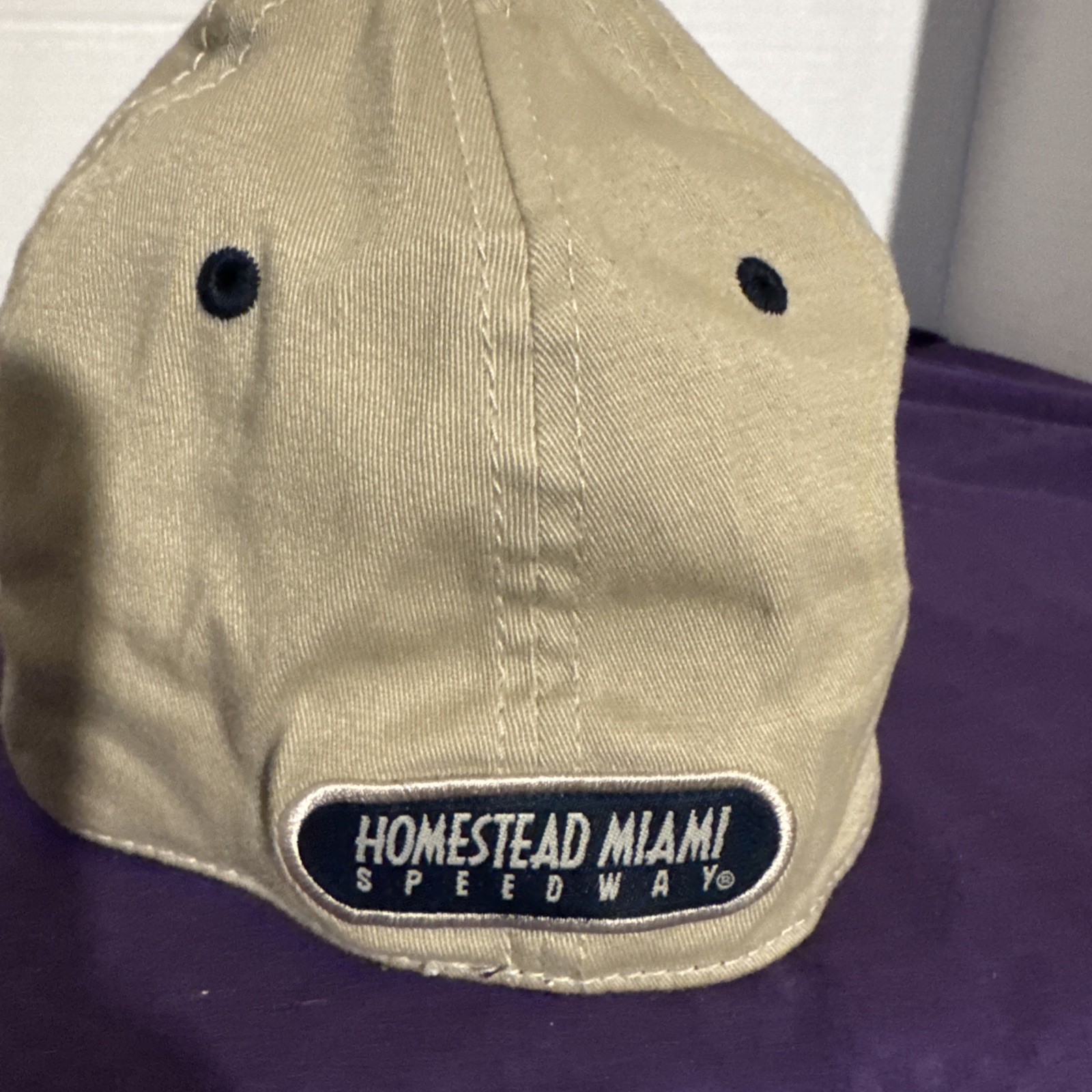 Homestead Miami Speedway 1 Sz Cap ISC Motor Sports NASCAR Racing Hat Signed 12