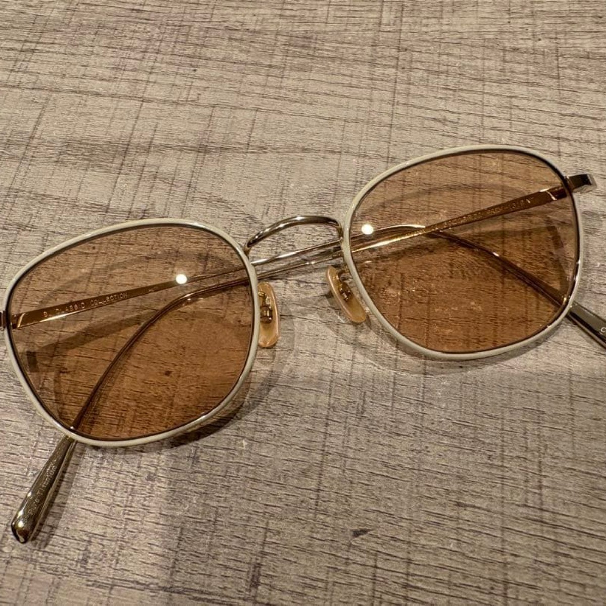 BJ CLASSIC COLLECTION PREM-131S NT White Gold Glasses Frame 50-20 Made in Japan
