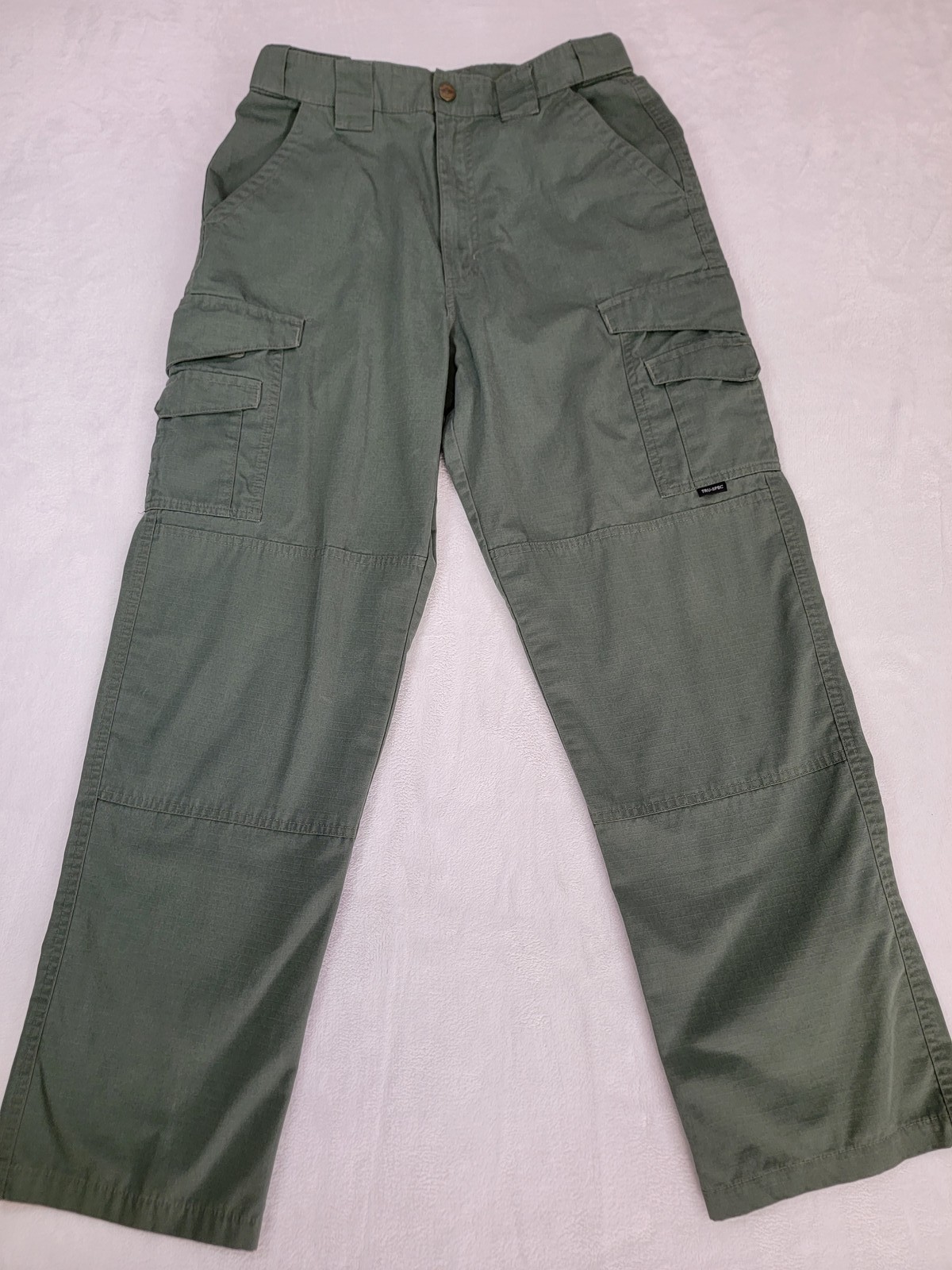 Tru-Spec Men’s Tactical Cargo Pants Size 30/32 Green Ripstop Workwear Classic