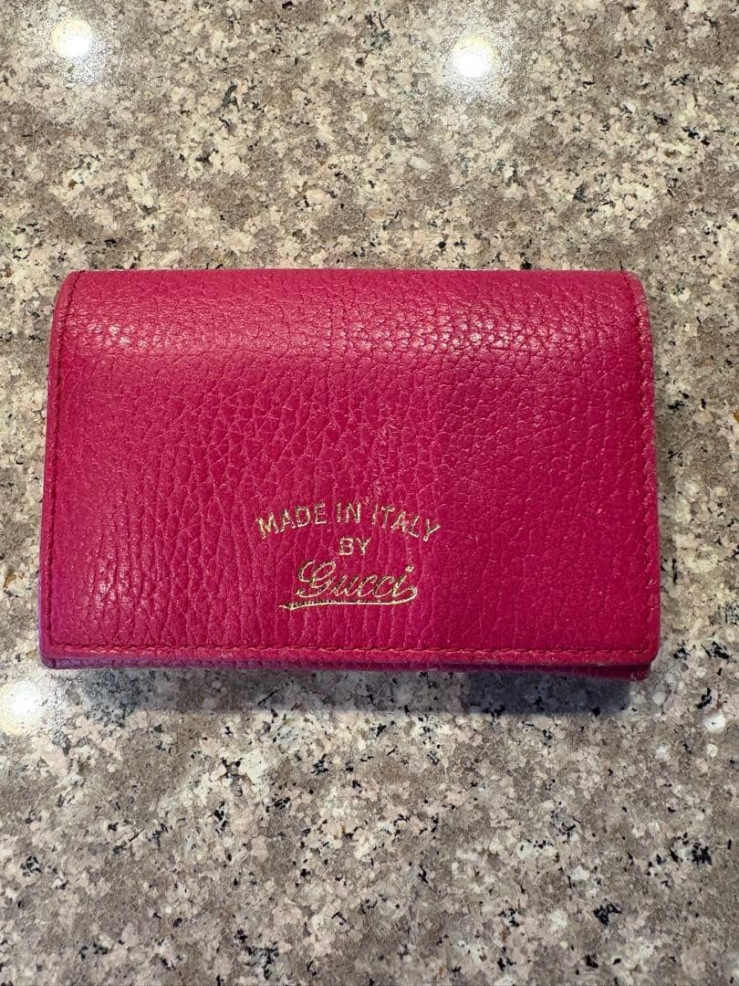 Gucci Business Card Holder Pink