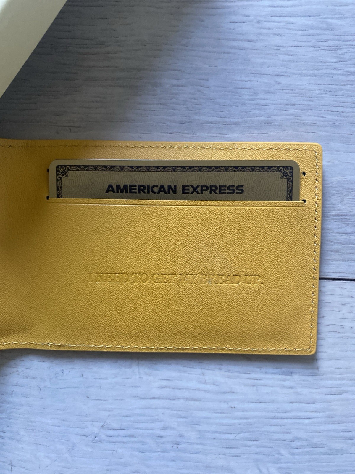 Corteiz Island Leather Card Holder Yellow New