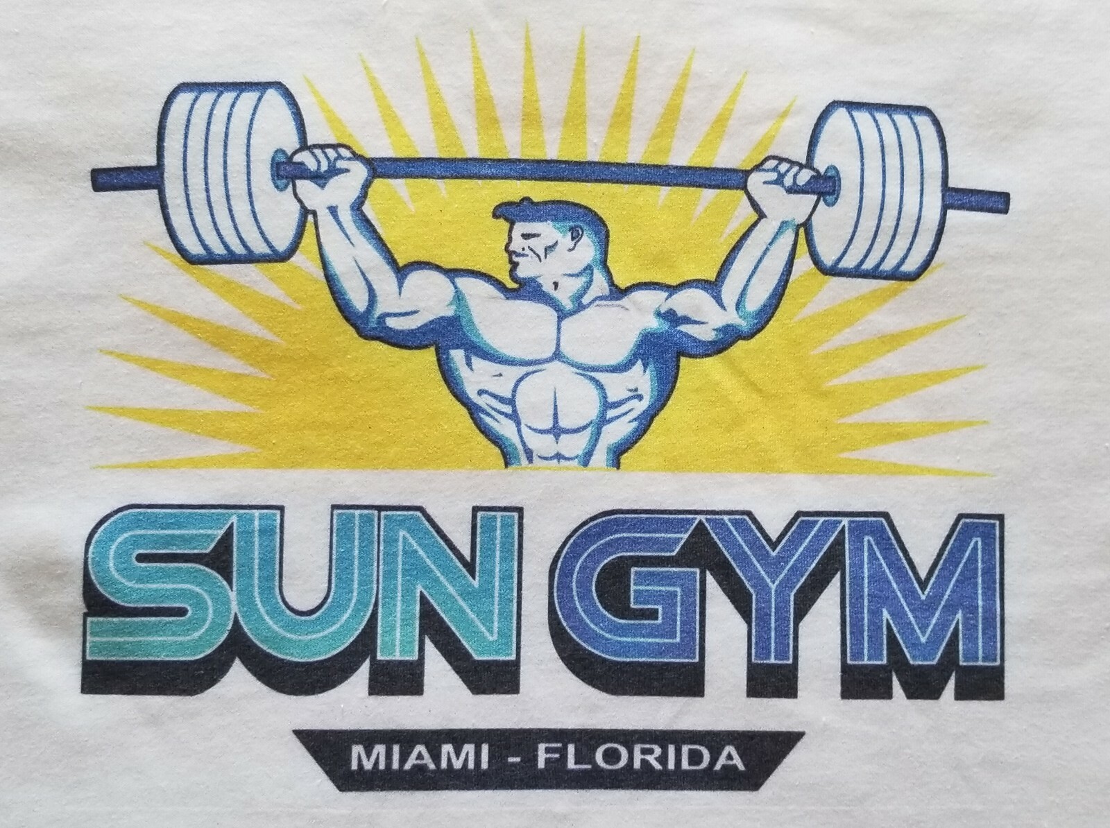 Sun Gym Miami Florida Workout Bodybuilding Muscle T-shirt New Size S M L XL