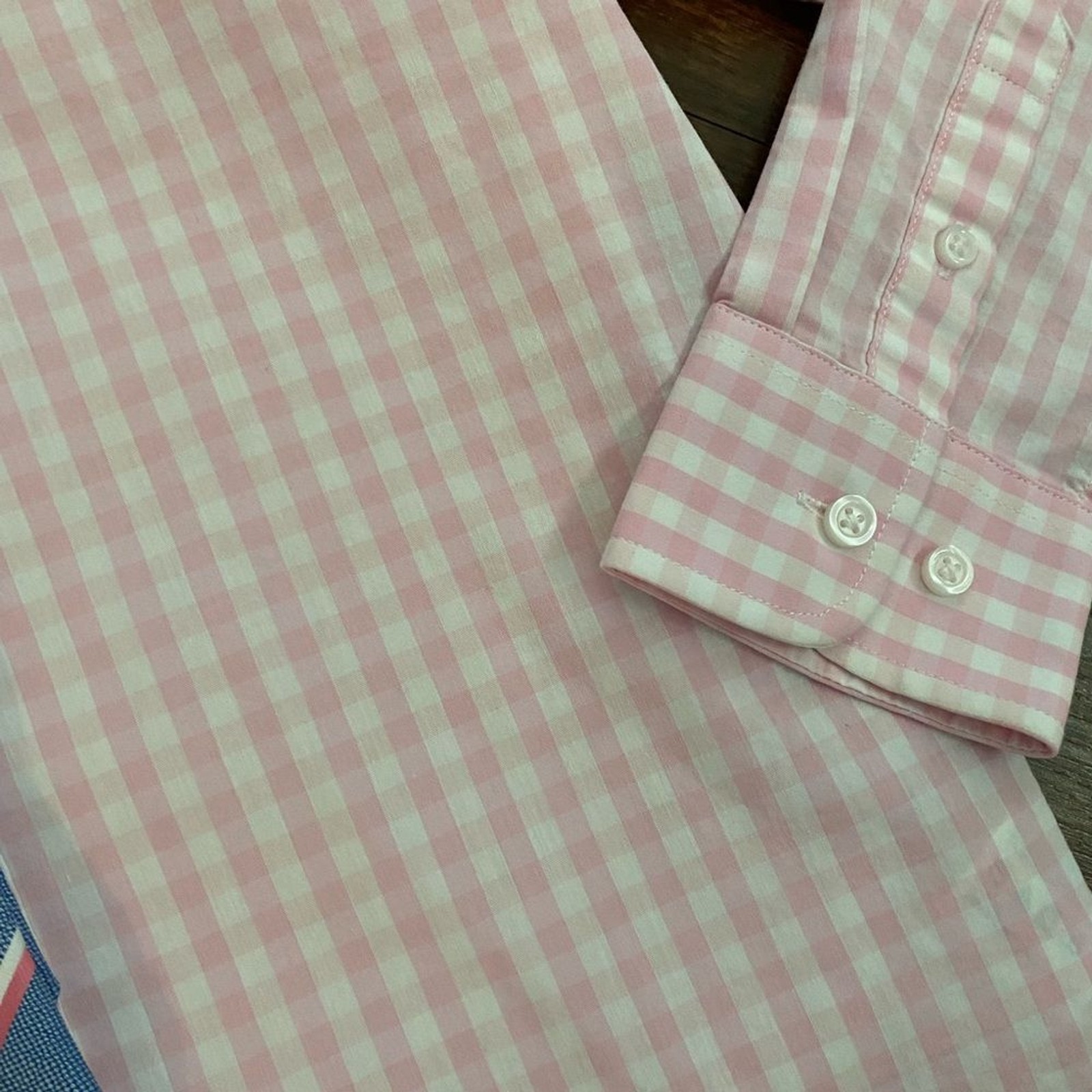 THFLEX Tommy Hilfiger Pink White CHECKED SHIRT Blue Pink TIE for Suit BOYS 10