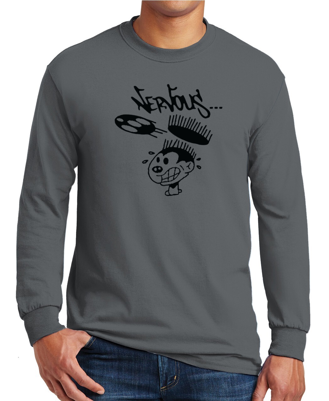 Nervous Records Long Sleeve T-Shirt Hip Hop Music on 100% Cotton S-3XL Tee