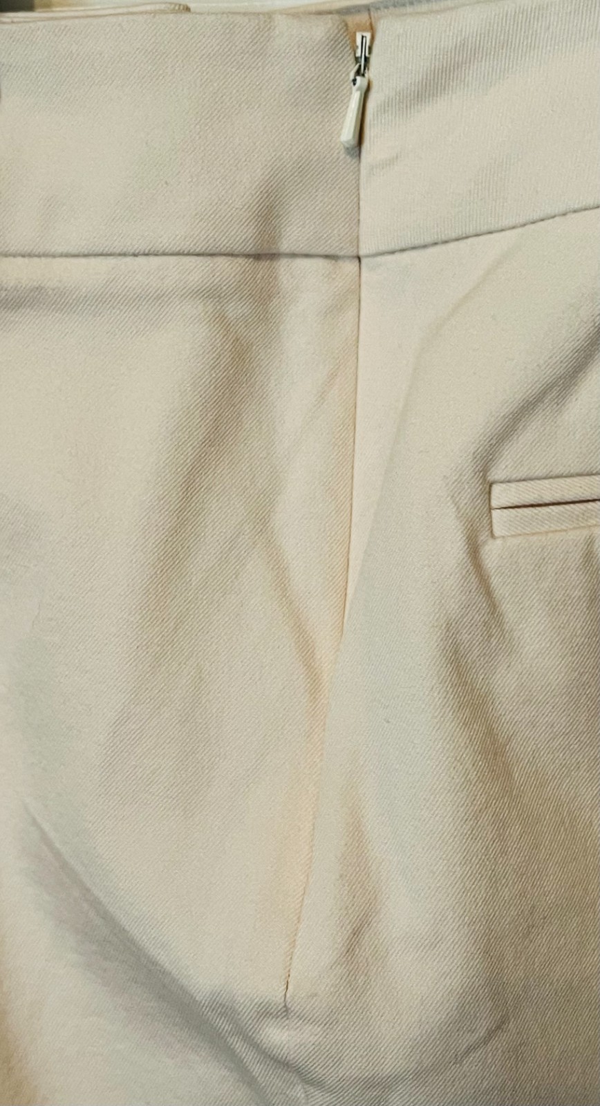 CHICO’S Side-Zipper Pants in Ivory – Size 0.5 (see size chart)