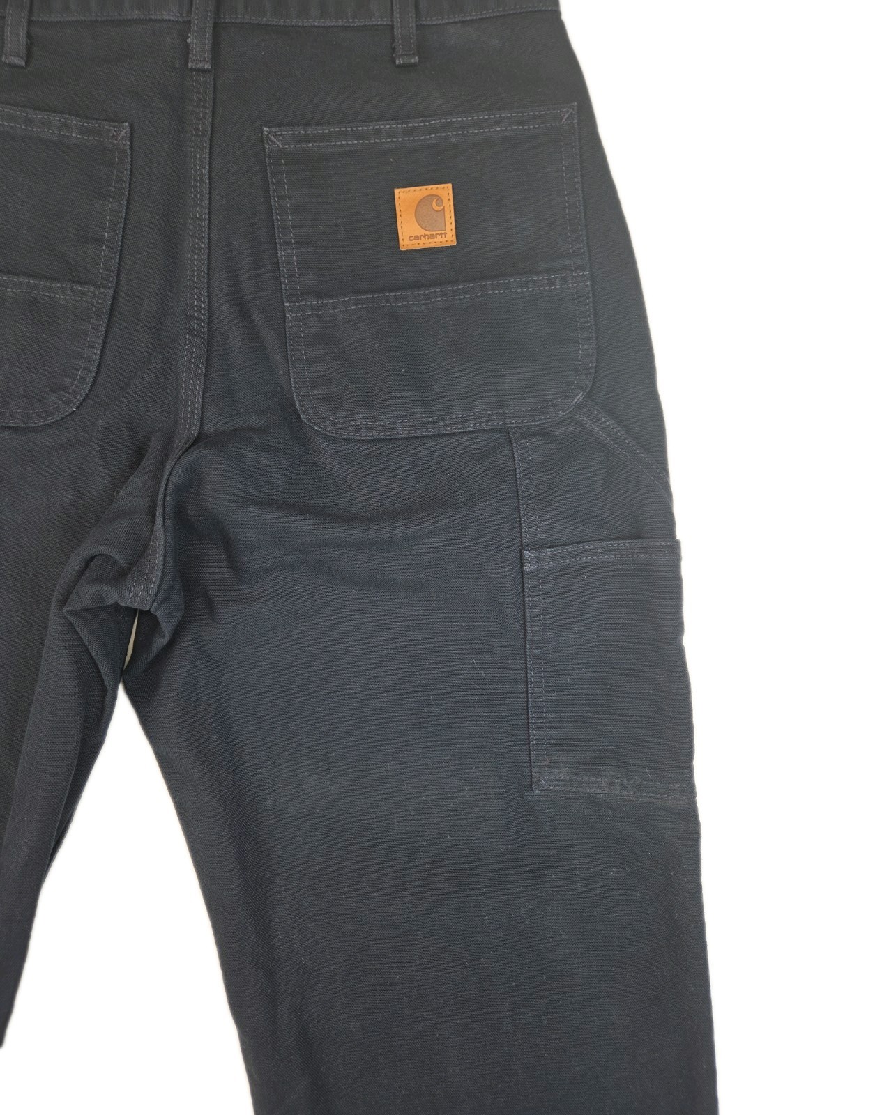 Carhartt Men’s Navy Canvas Carpenter Cargo Pants B11 MDT Original Fit EUC