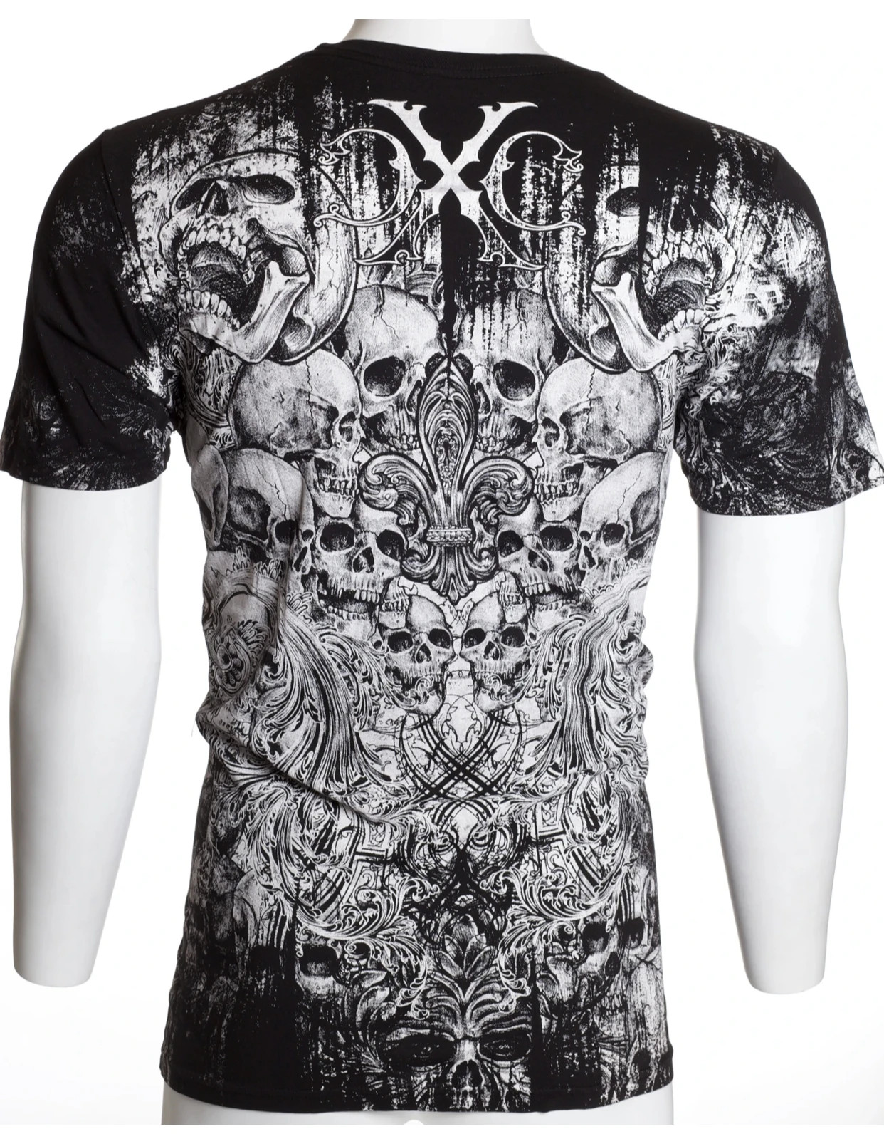 Xtreme Couture Affliction Men’s T-Shirt OFFERING Skull Black Tattoo Biker S-3XL