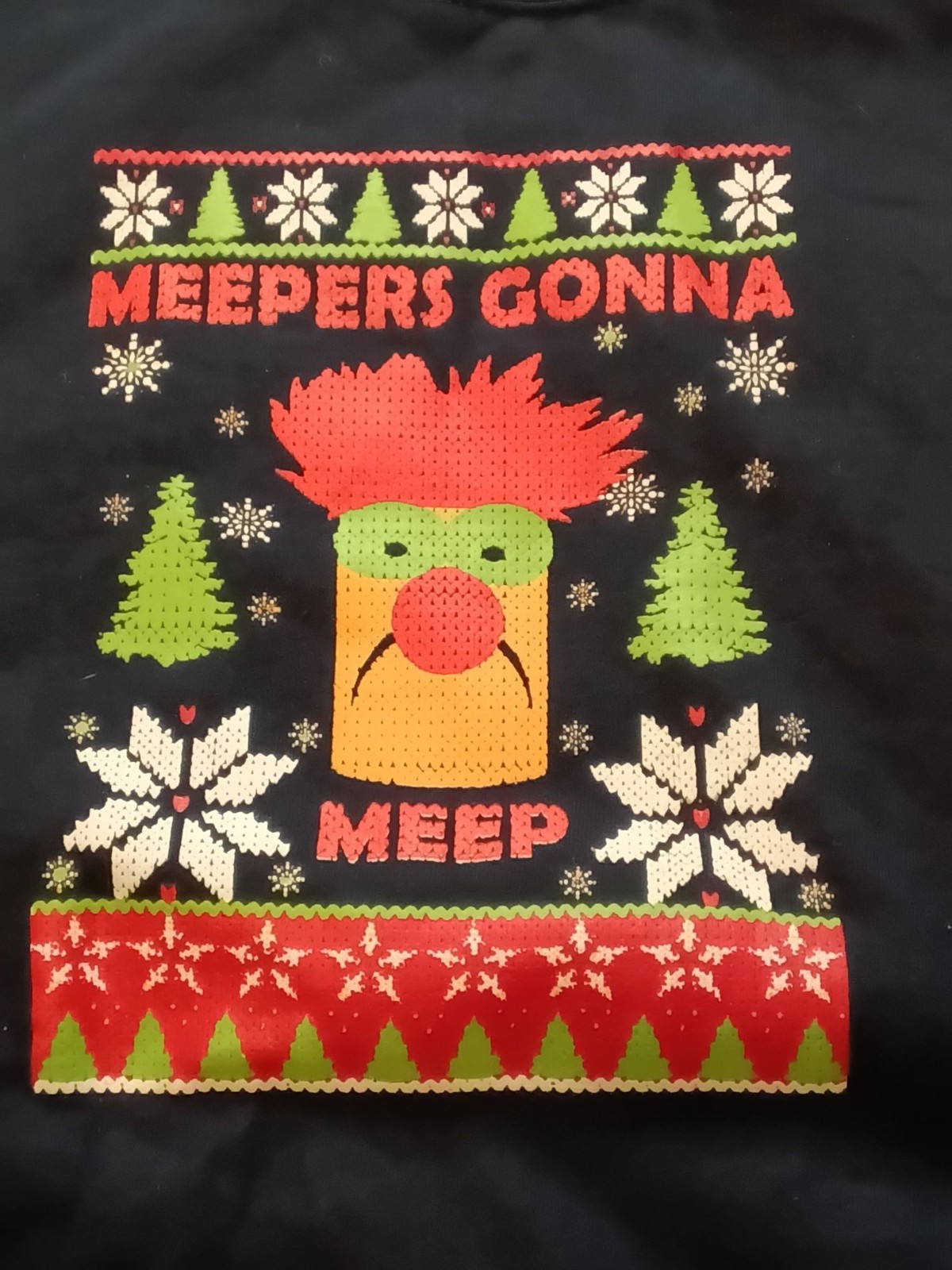 Beaker The Muppets Meep Sweatshirt XL Crewneck Gildan
