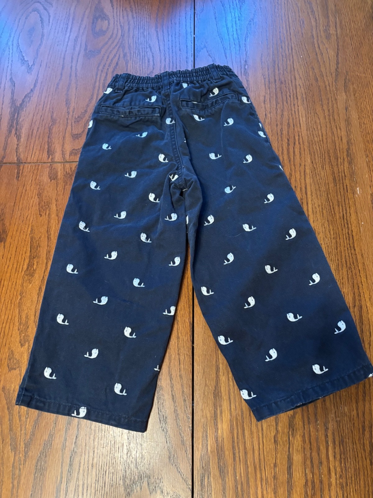 vtg gap boys 3 years 3T blue whale theme chino pants