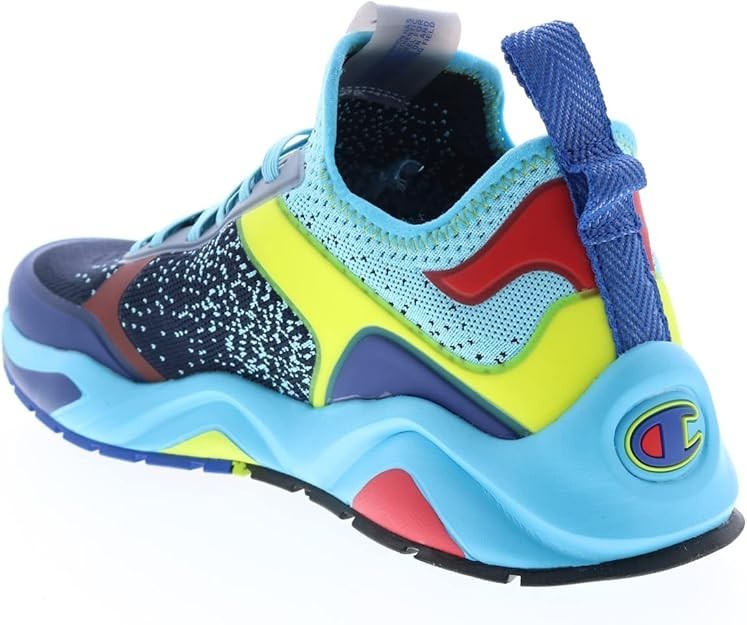 Champion 9318 Fused CP102315M Colorblock Logo Blue Multi Men’s Low Top Sizes