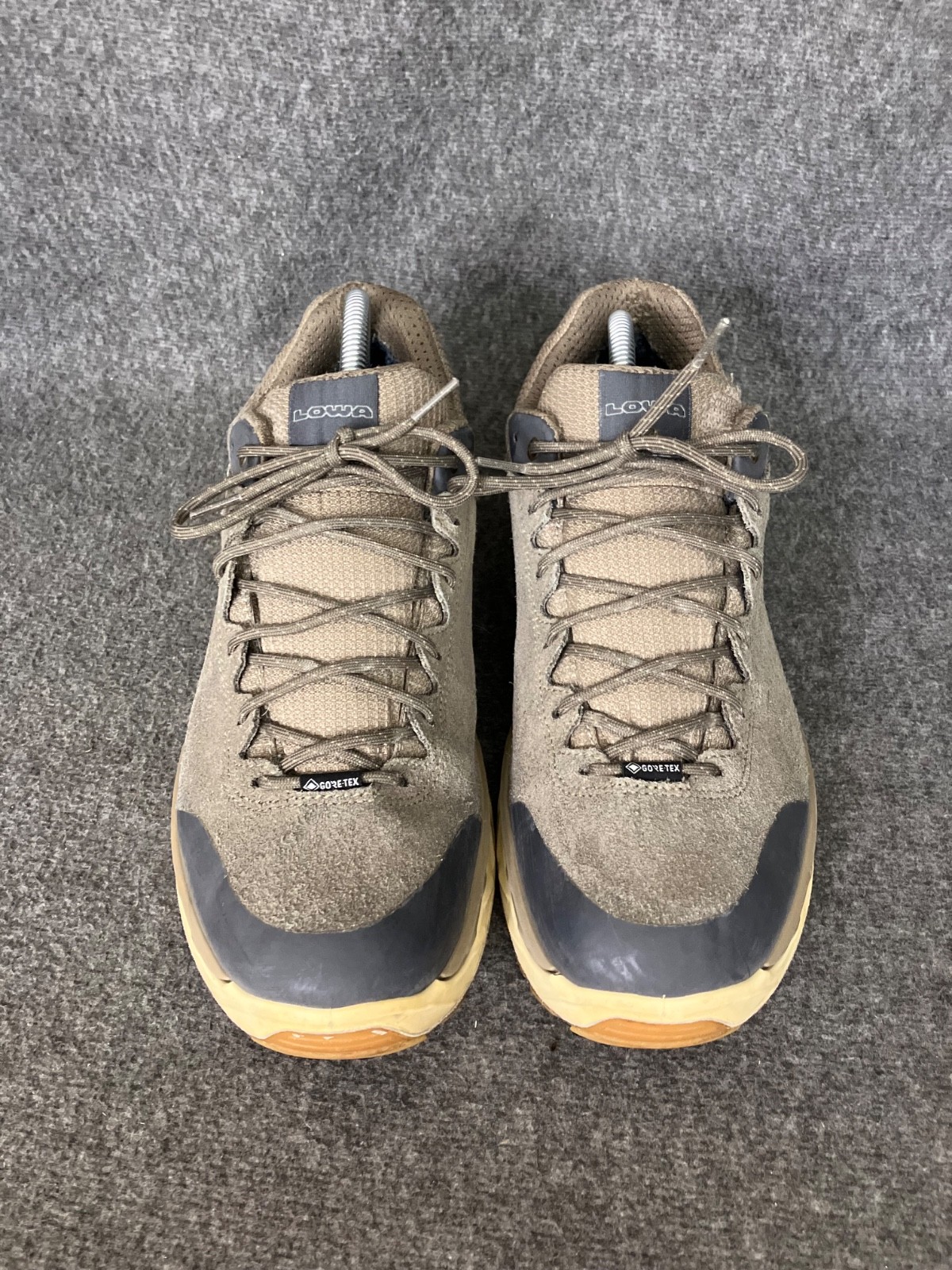 Lowa Malta GTX Lo Mens 9.5 Brown Suede Sneaker Hiking Gore-Tex Waterproof 310545