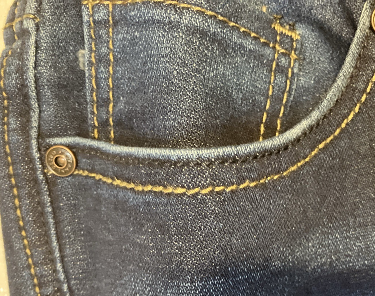 Suzanne Betro Jeans Womens 10 Bootcut Dark Stonewash Embroidered Pocket, New