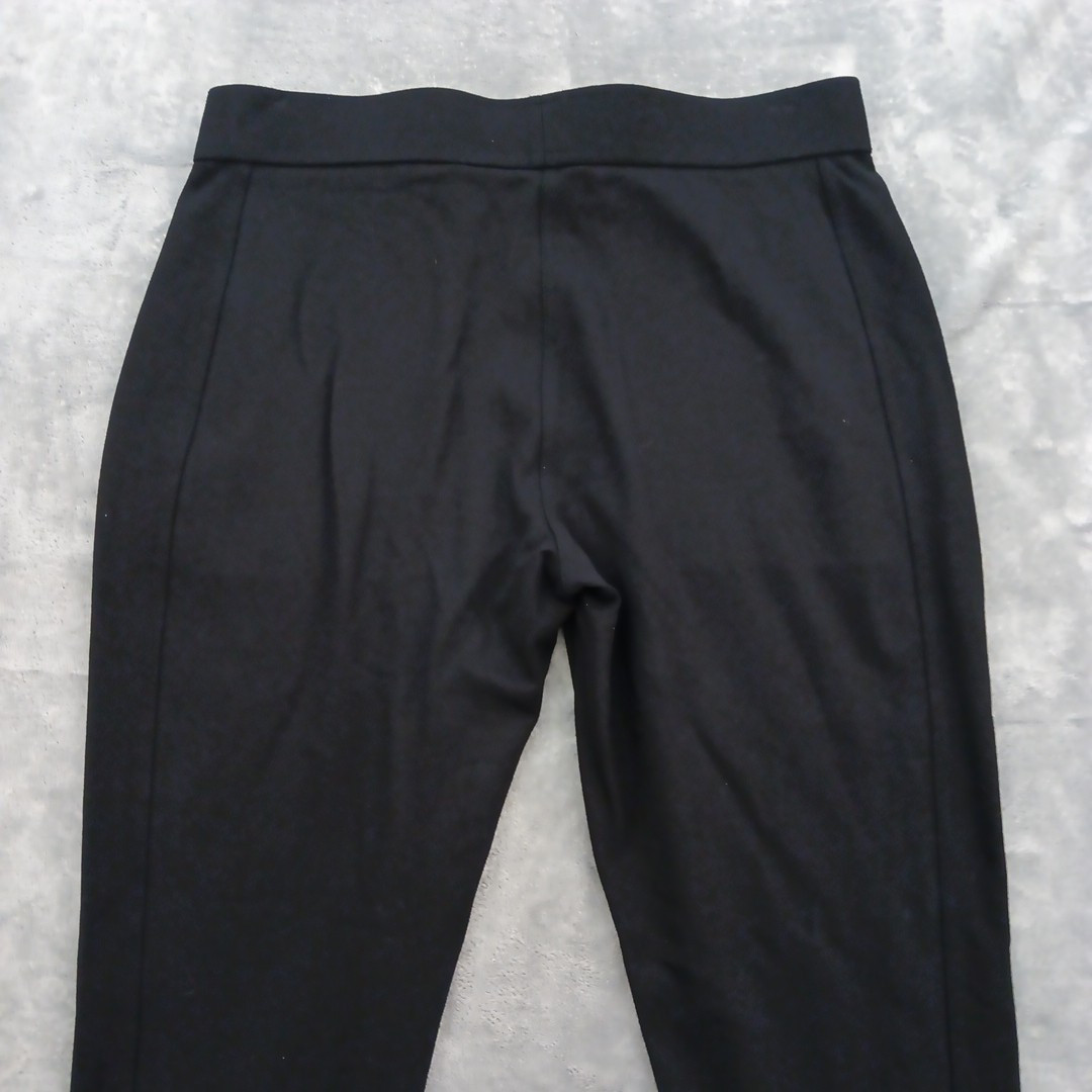 Orvis Ankle Pants Womens Medium Black Tapered Pull On Zipped Pockets 33×28