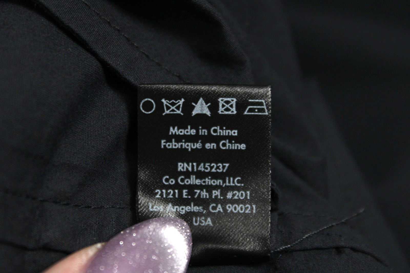 CO COLLECTIONS Charcoal Gray Cotton Poplin Oversized Button-Front Top XS S
