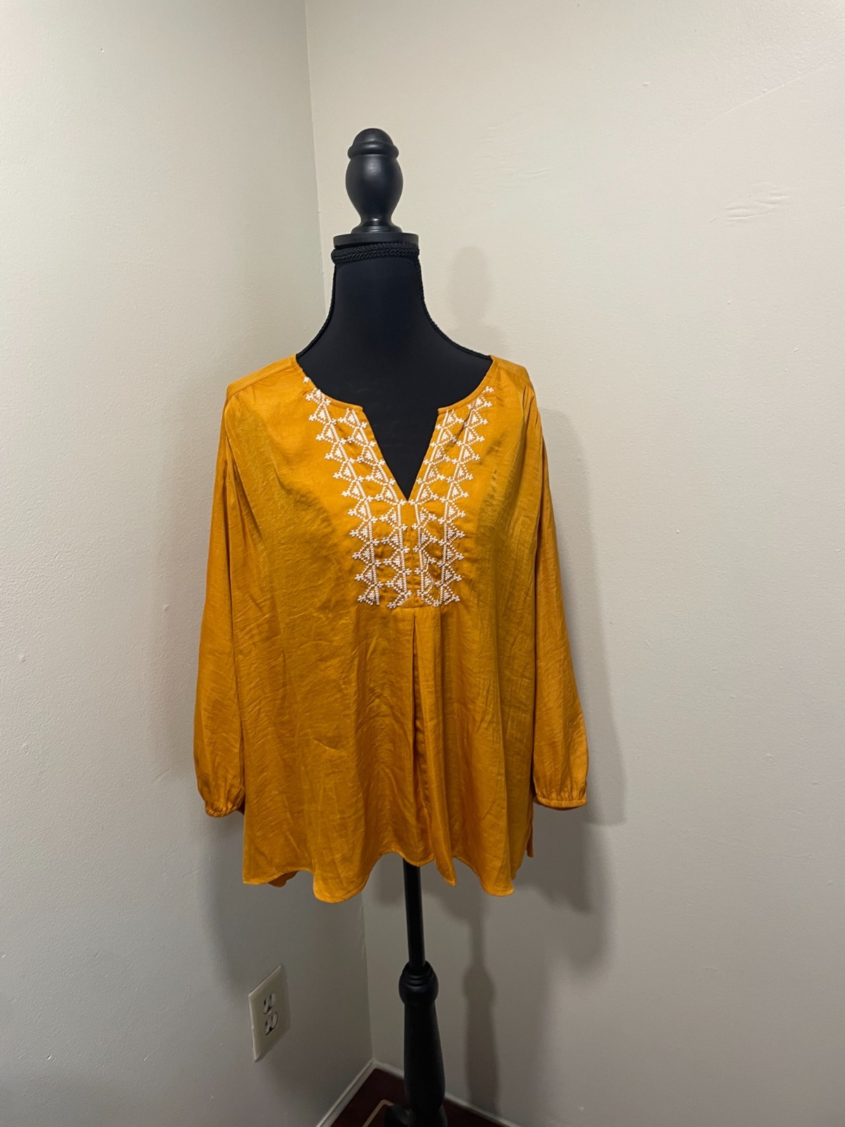 Dolan Left Coast Collection Golden Yellow Blouse, Size L, Excellent Condition