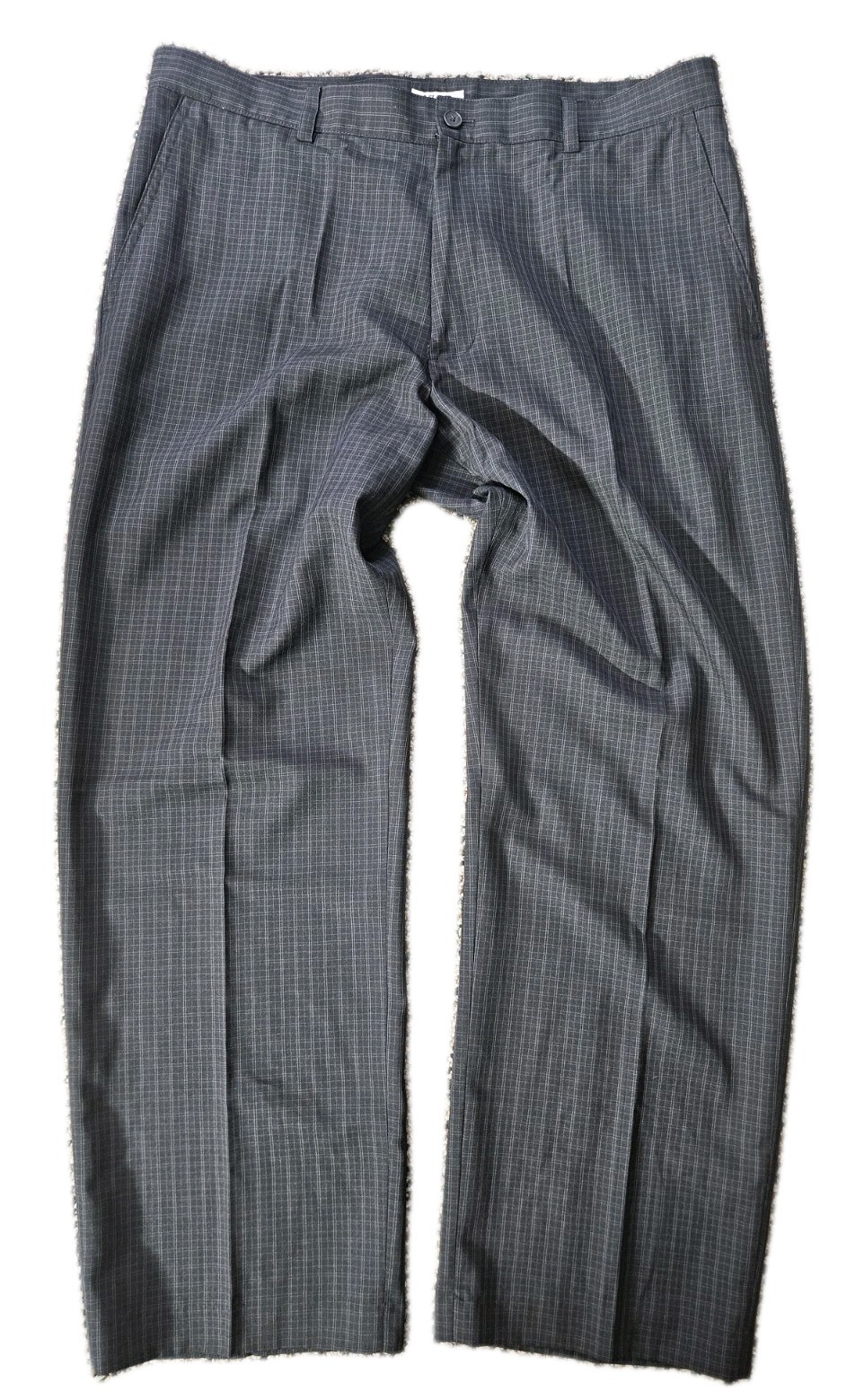 Izod Mens Golf Pants Size 36X30 Black Purple Check Performance Stretch