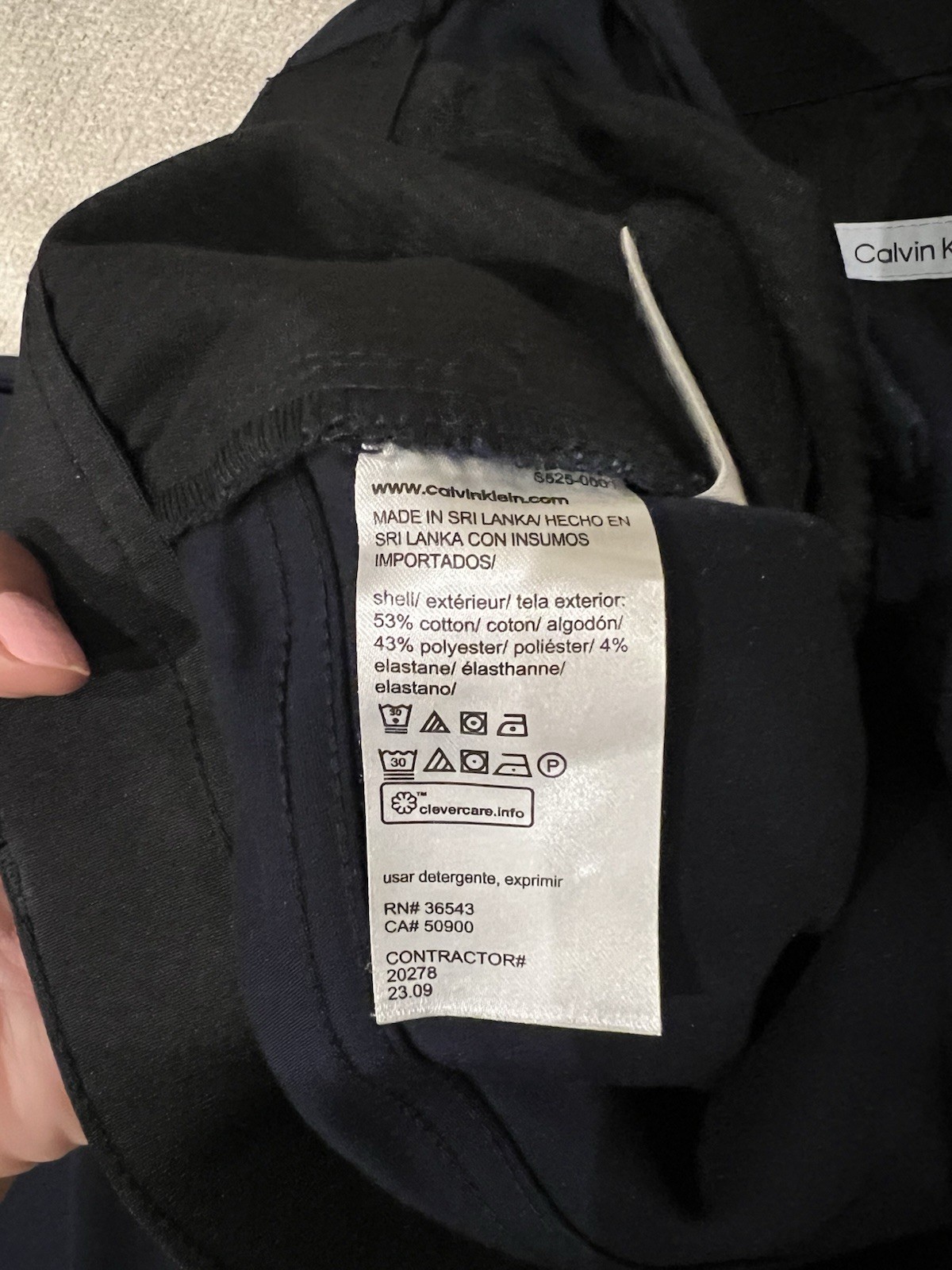 Calvin Klein Men’s Navy Blue 32×30 Straight Pants