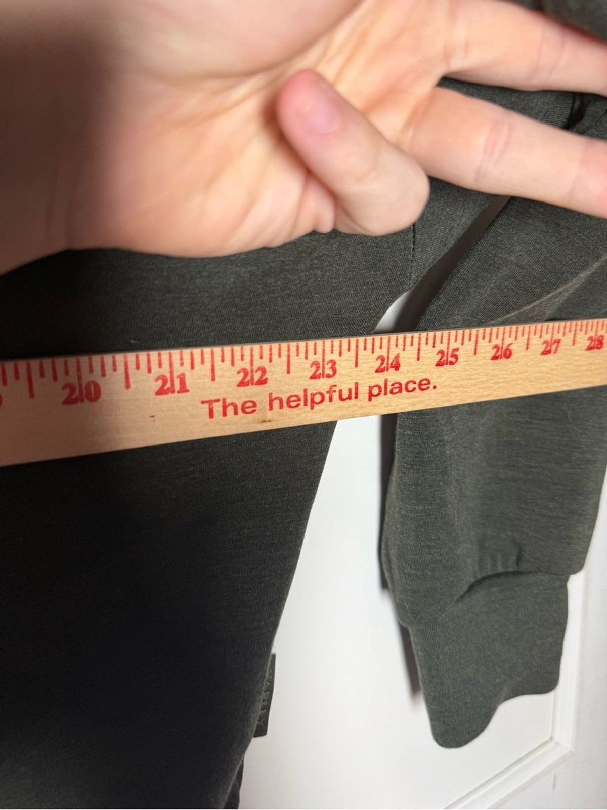 Varley Hawley Half Zip Sweatshirt in Olive Marl DOUBLESOFT Size Small