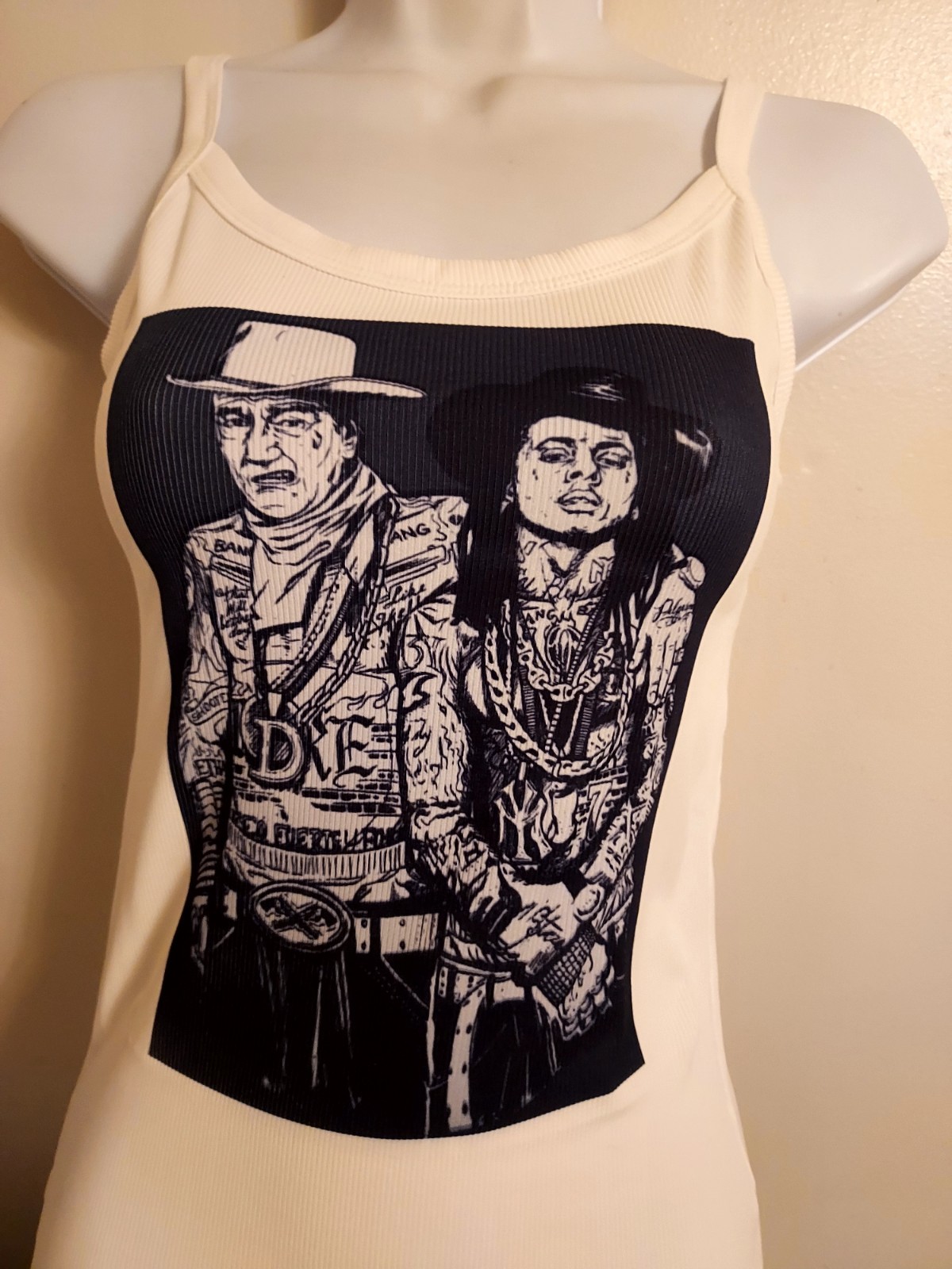 Lil Wayne John Wayne Shirt tank top ribbed Lil Wayne Tank Top Crop Top Xs -2xl