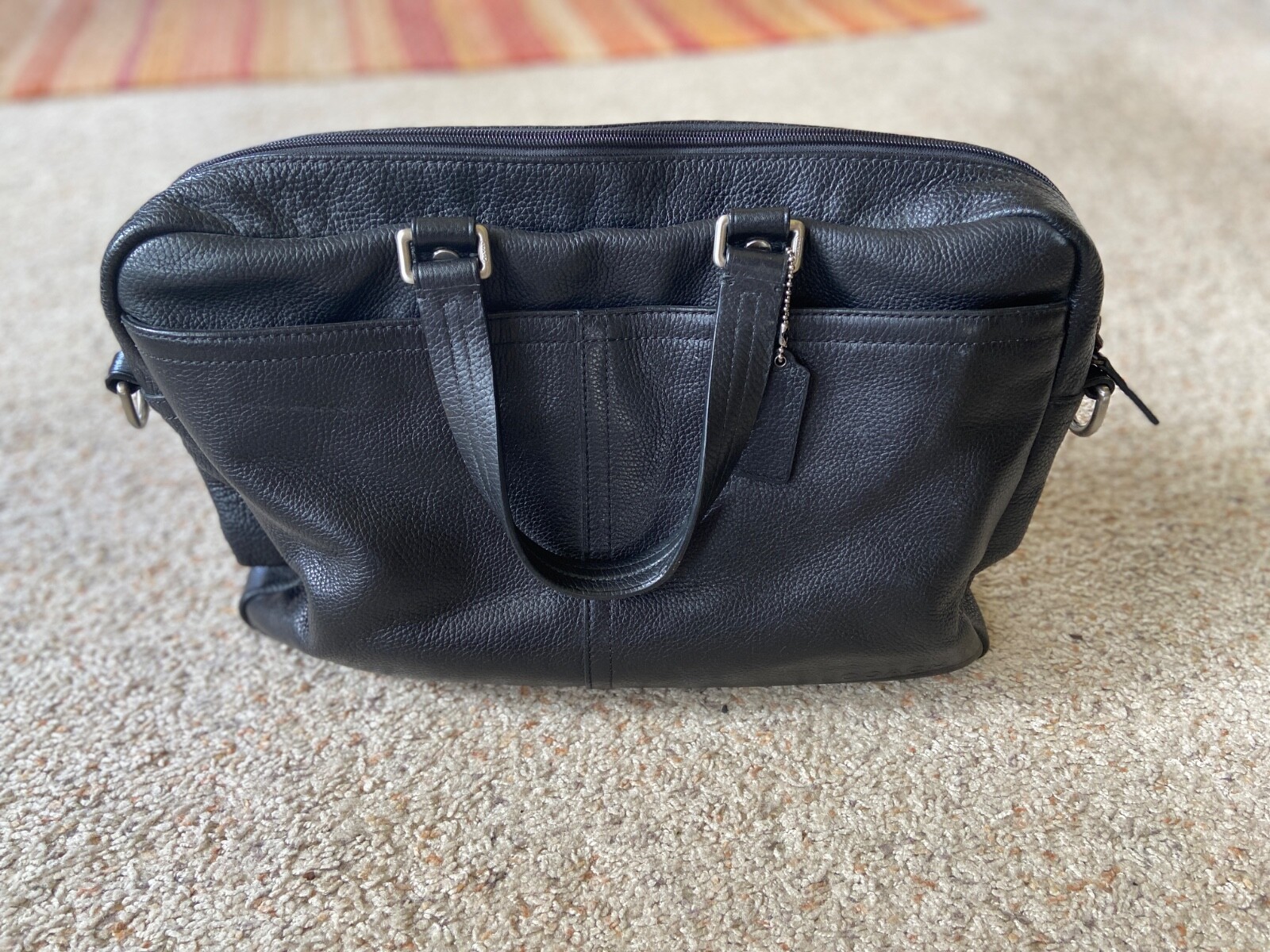 Genuine Coach Camden Leather 2 Way Zip Top Business Bag Large Capacity – MINT