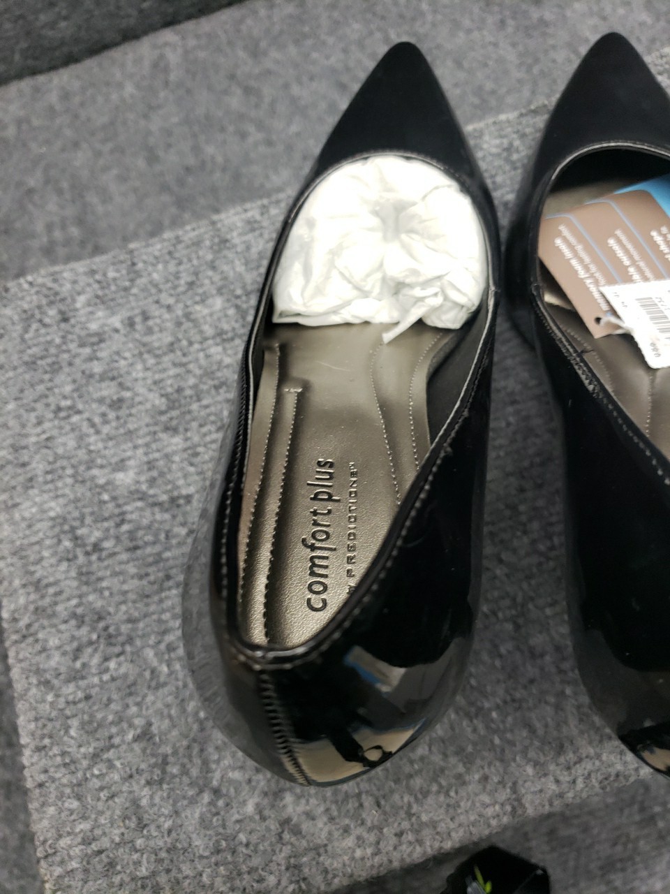 Womans Comfort Plus By Predictions Slip On Stiletto Pumps Size 8.5 Black