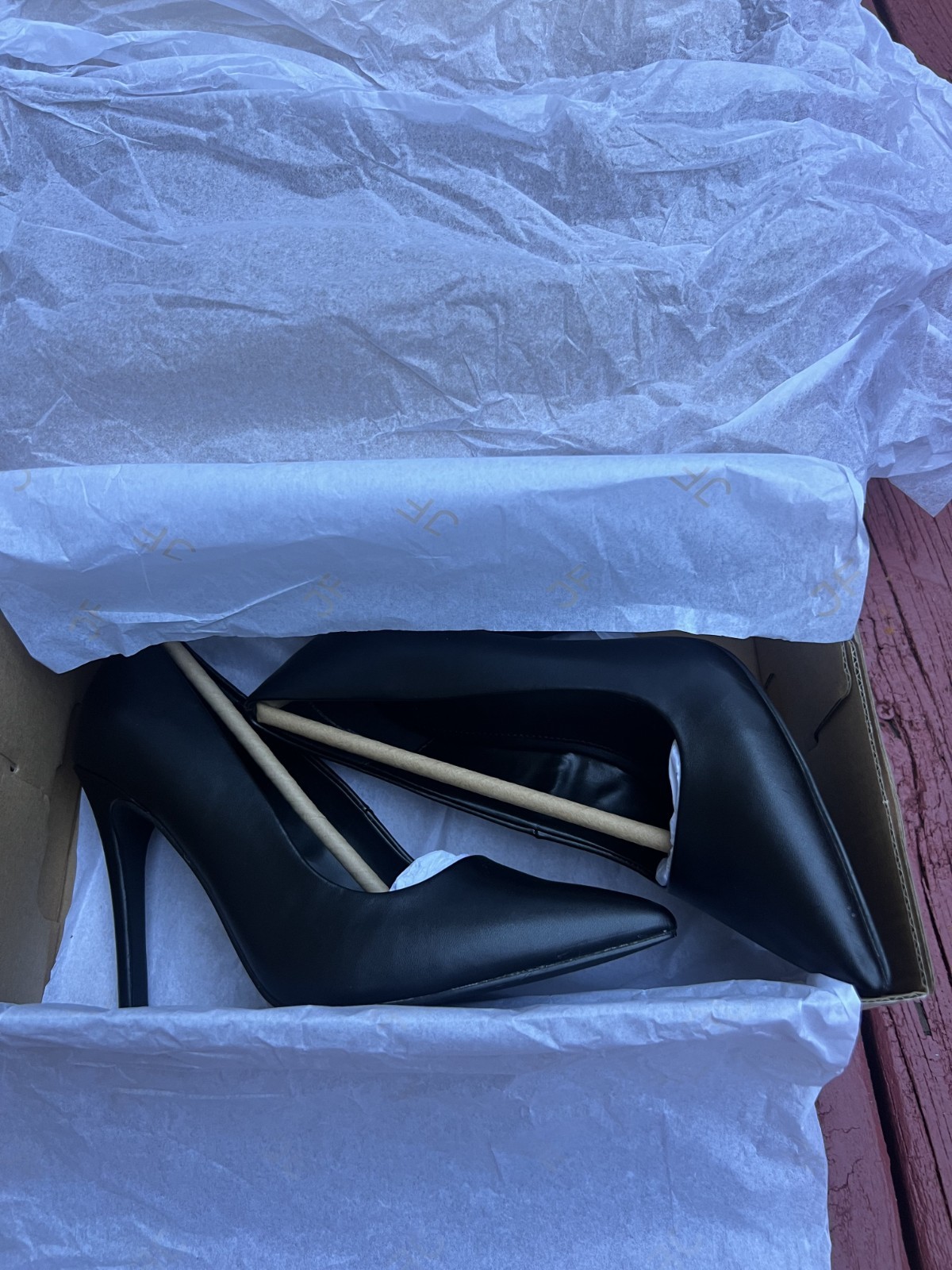 JustFab Gisselle Pumps Women’s Heels Black Onyx US size 7.5 UK 5.5 EU 38 New