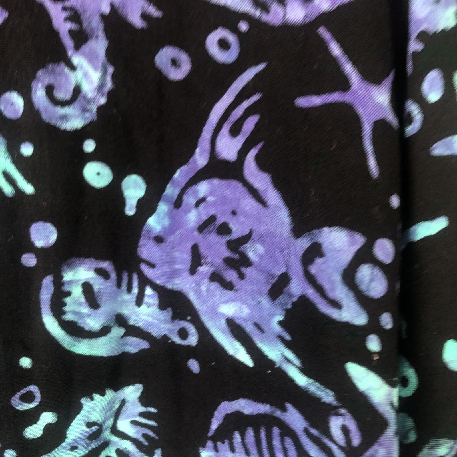 Sea Horse Topper Womens One Size Multicolor Tropical Ocean Beach Resort Cruise