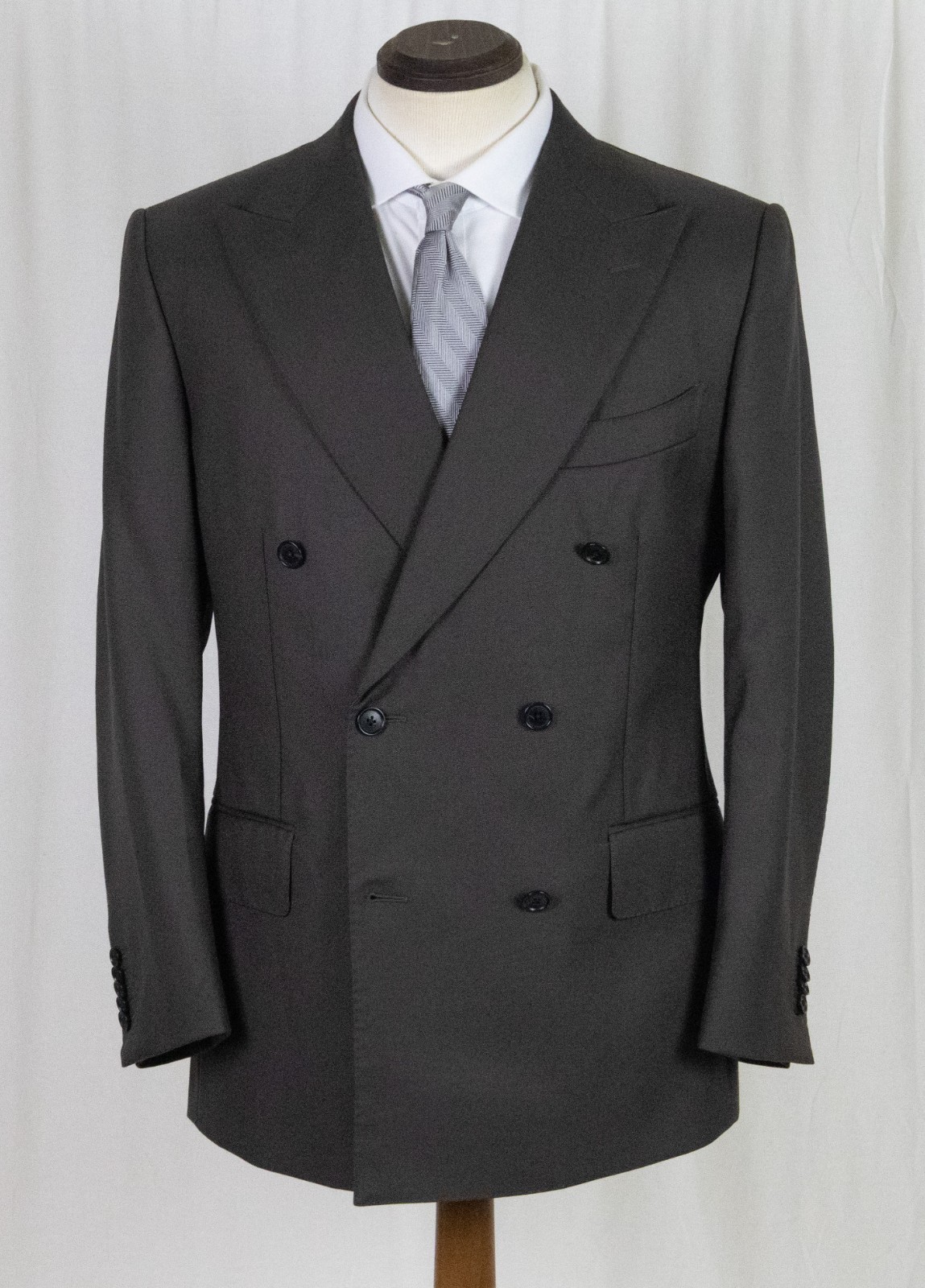 NWOT SuitSupply Dark Green Tailored Fit Milano DBL Breast SUIT 40 S